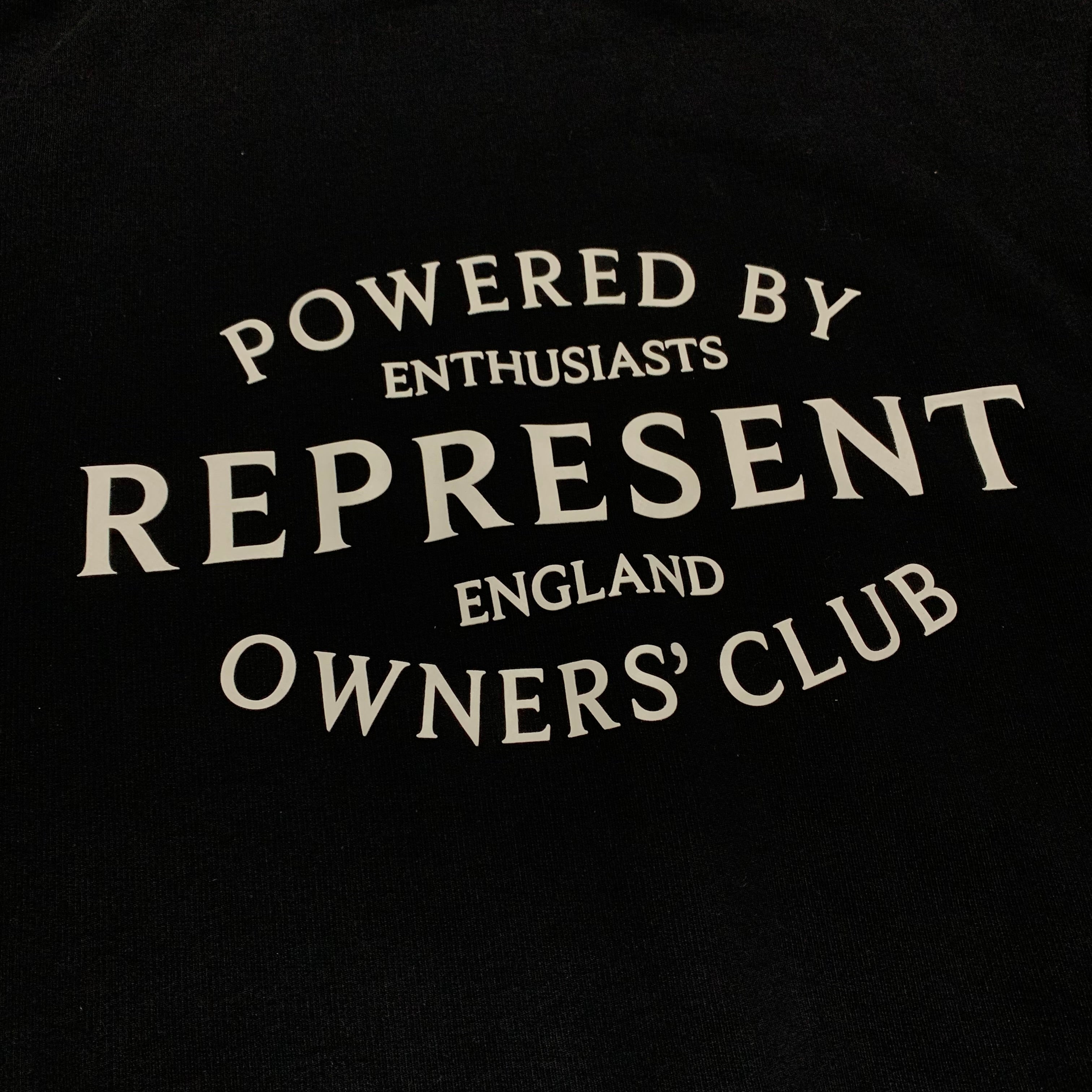 Represent XXS Owners Club Stamp Jet Black Sweater Sweatshirt Crewneck