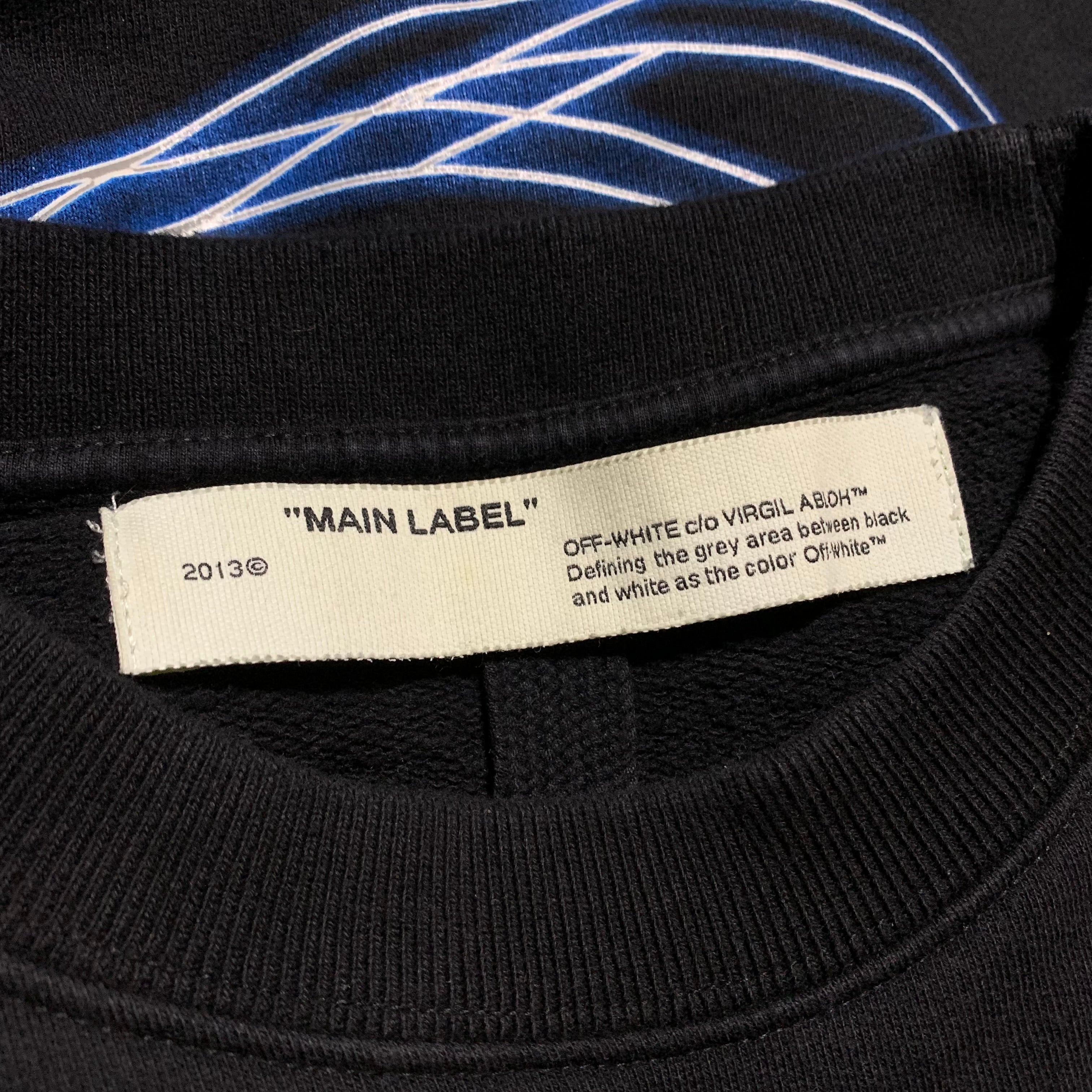 Off White Medium Rationalism Black Sweatshirt Crewneck Virgil Abloh