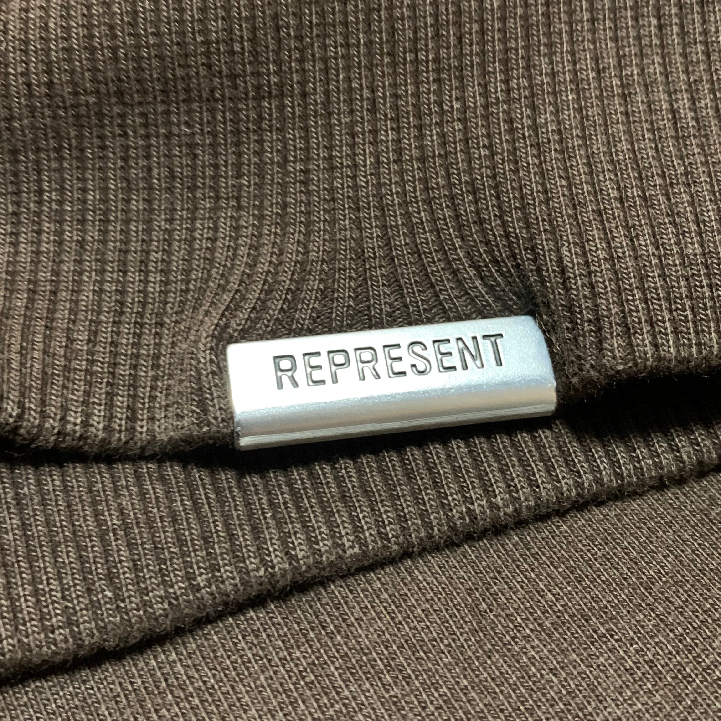 Represent Small Owners Club Brown Sweater Sweatshirt Crewneck