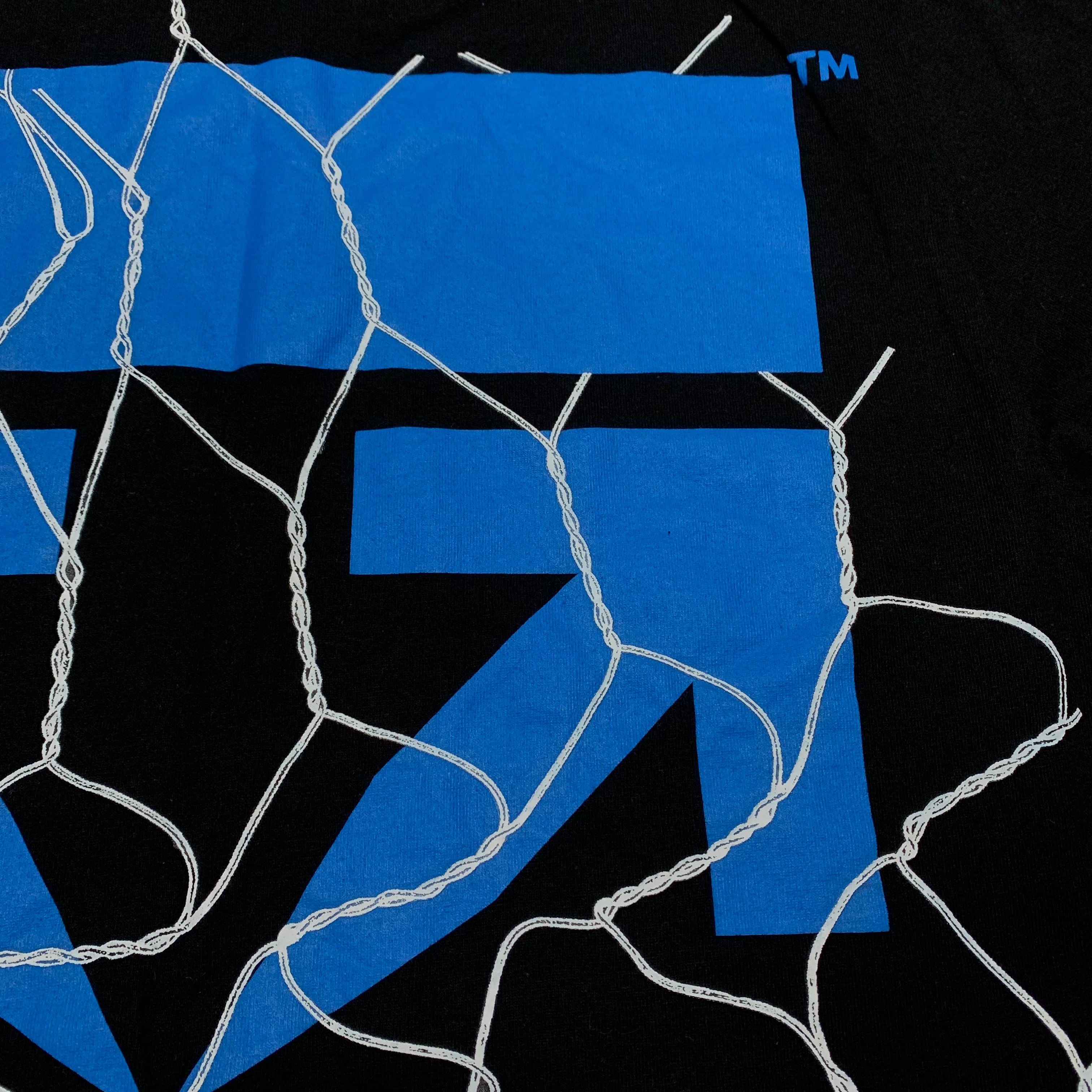 Off White Medium Fence Arrows Black Tee Virgil Abloh