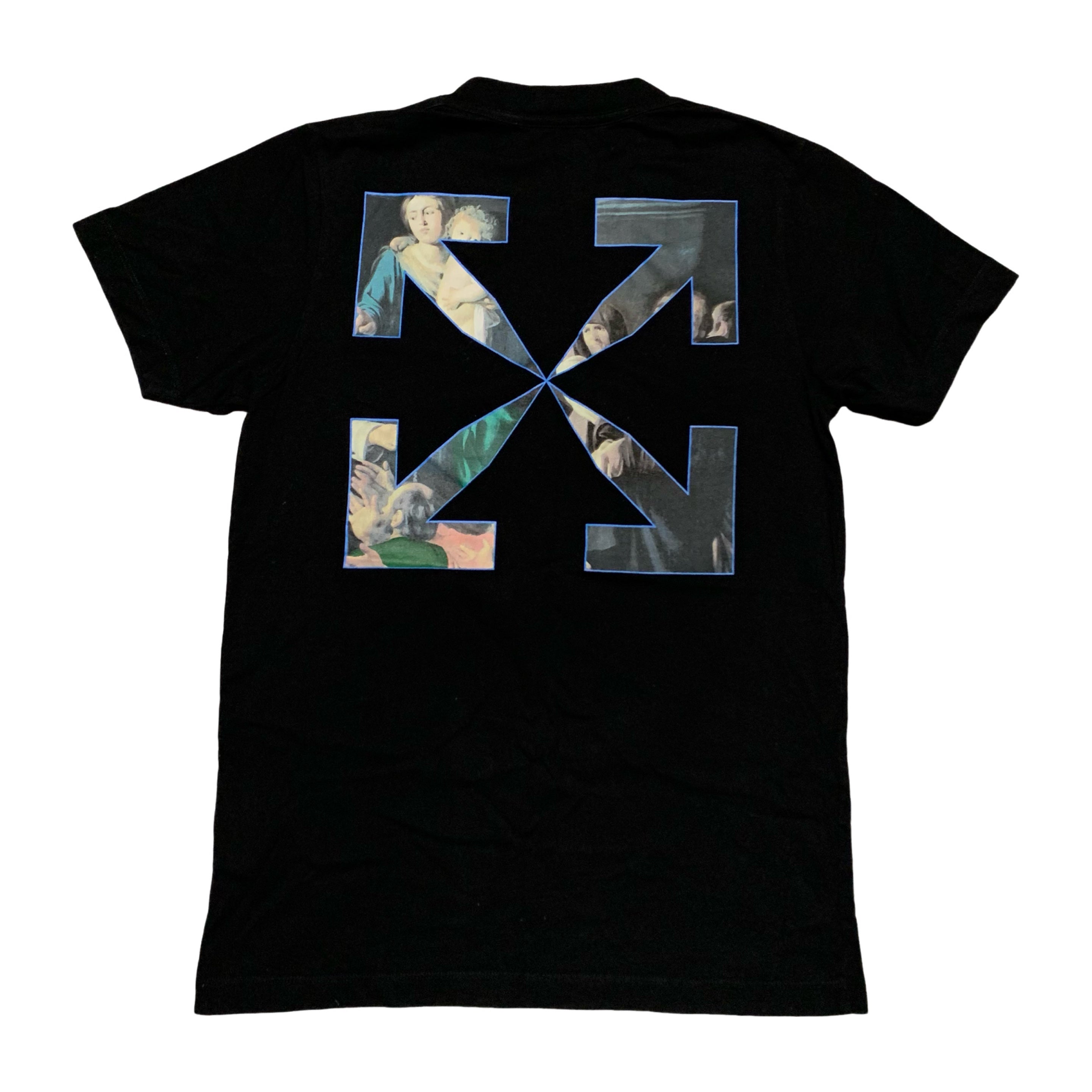 Off White Small Caravaggio Arrows Black Tee Virgil Abloh
