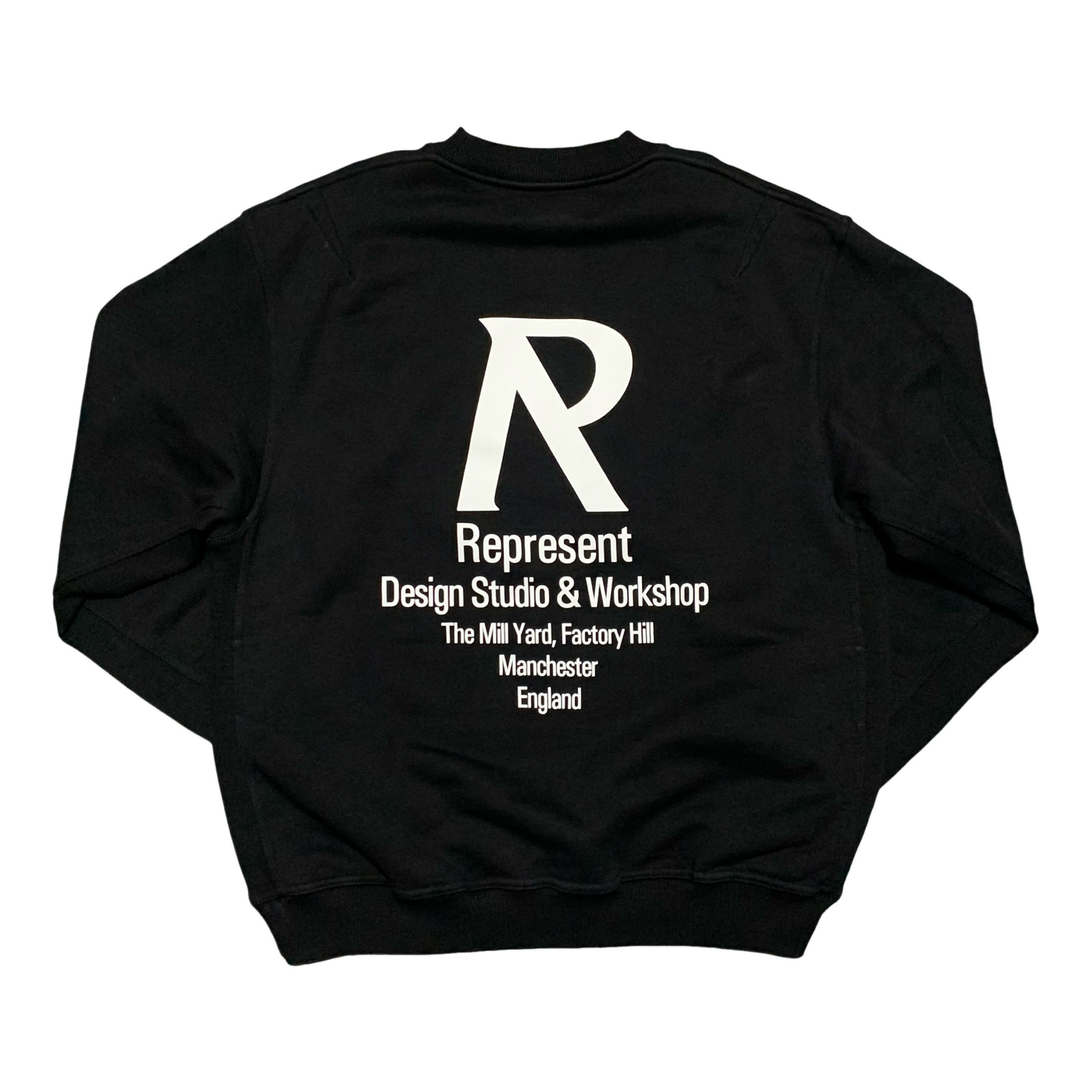 Represent Small Black Sweater Sweatshirt Design & Studio Crewneck