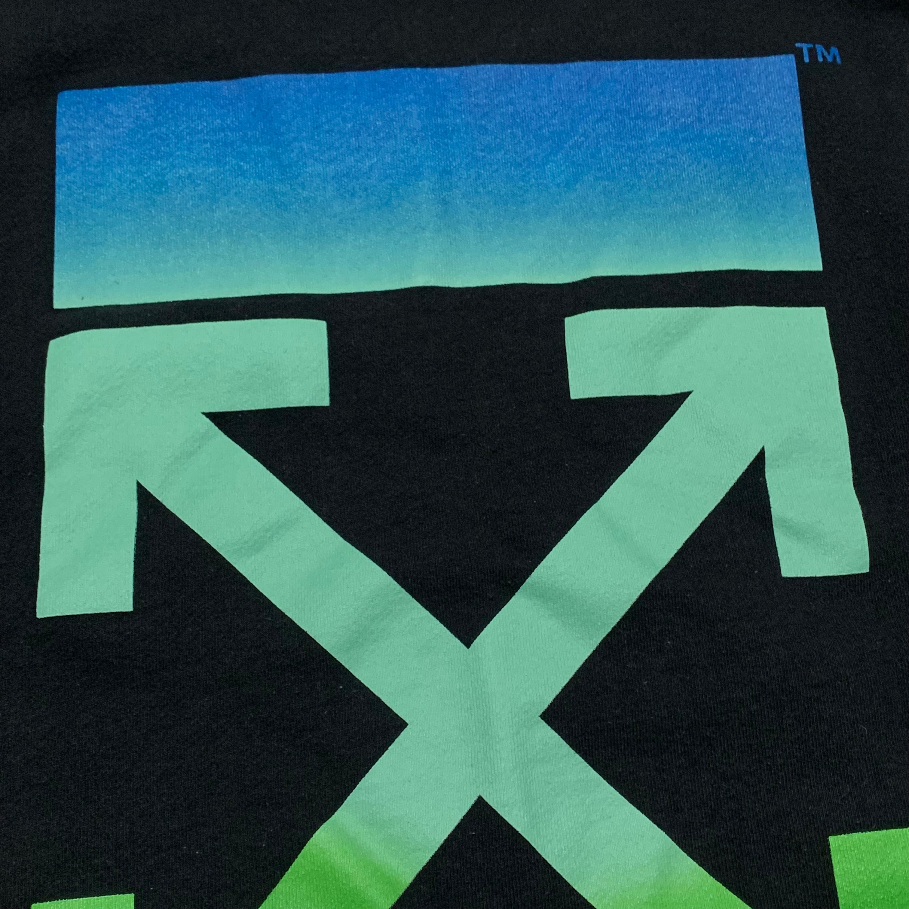 Off White Small Gradient Arrows Black Sweatshirt Crewneck Virgil Abloh