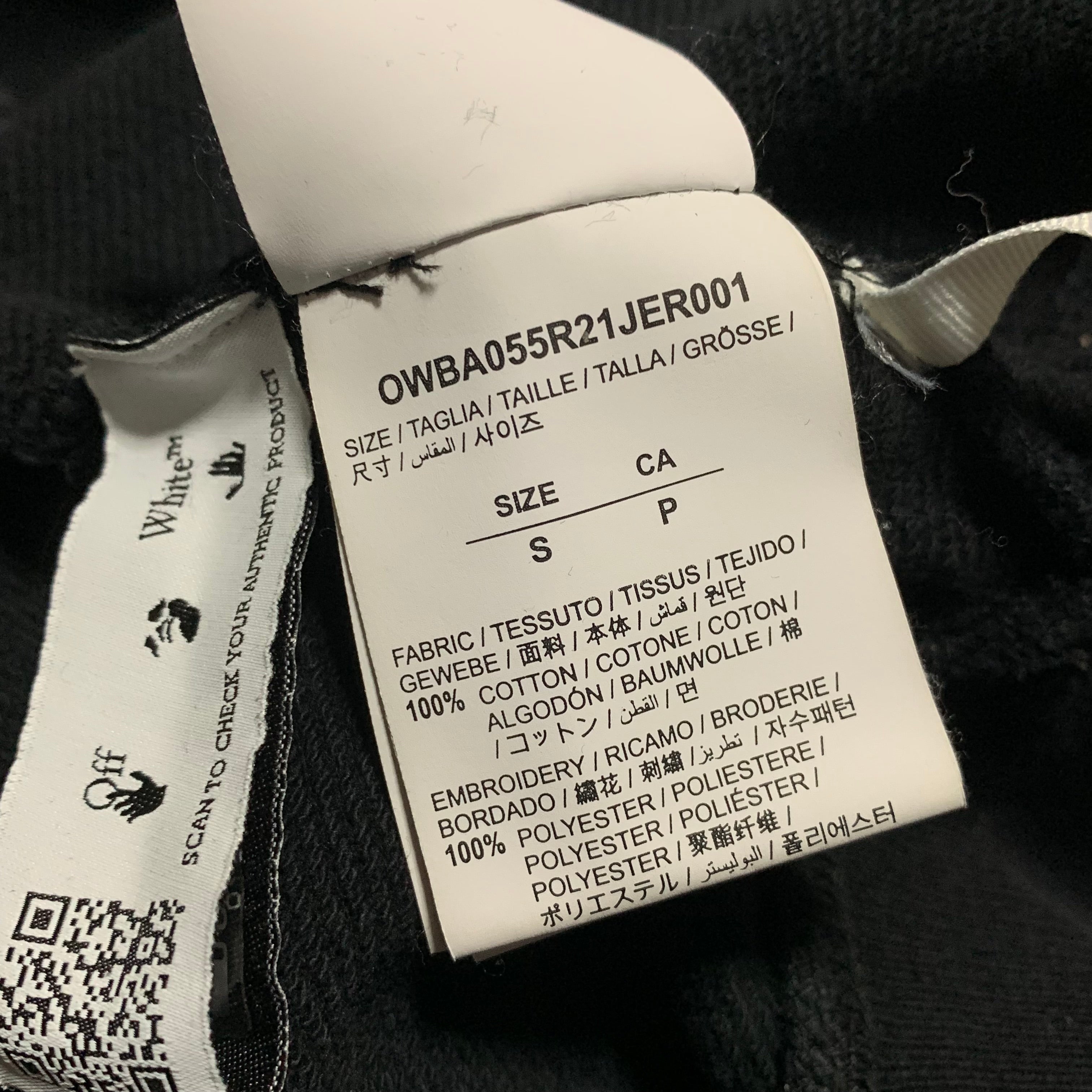 Off White Small Liquid Arrows Black Sweatshirt Crewneck Virgil Abloh