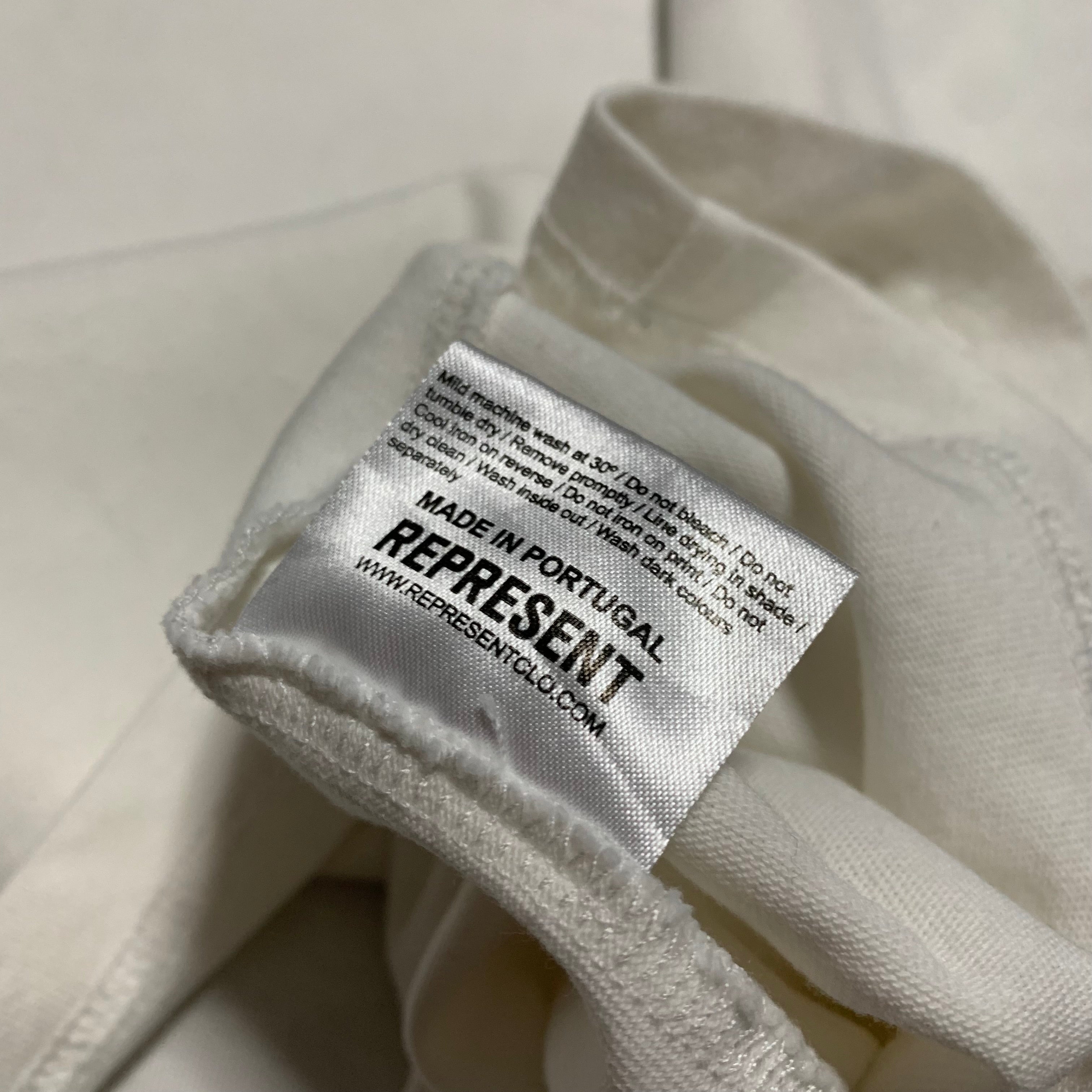 Represent Medium Tee Owners Club Flat White T-Shirt