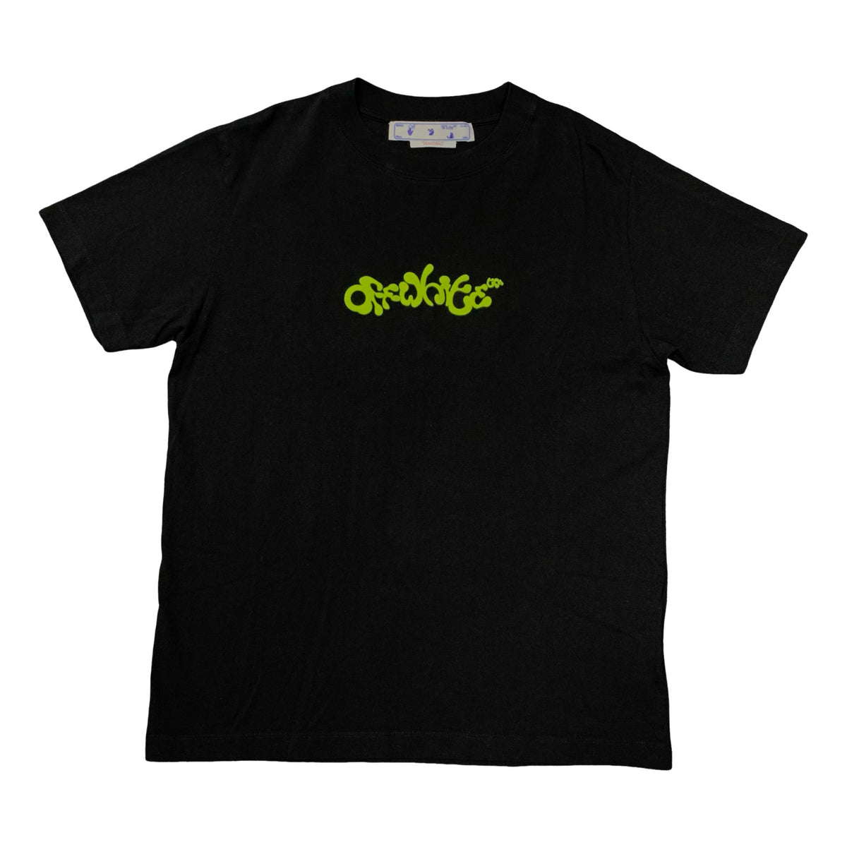 Off White Medium Tee Exactly The Opposite Arrows Black T-Shirt Virgil Abloh