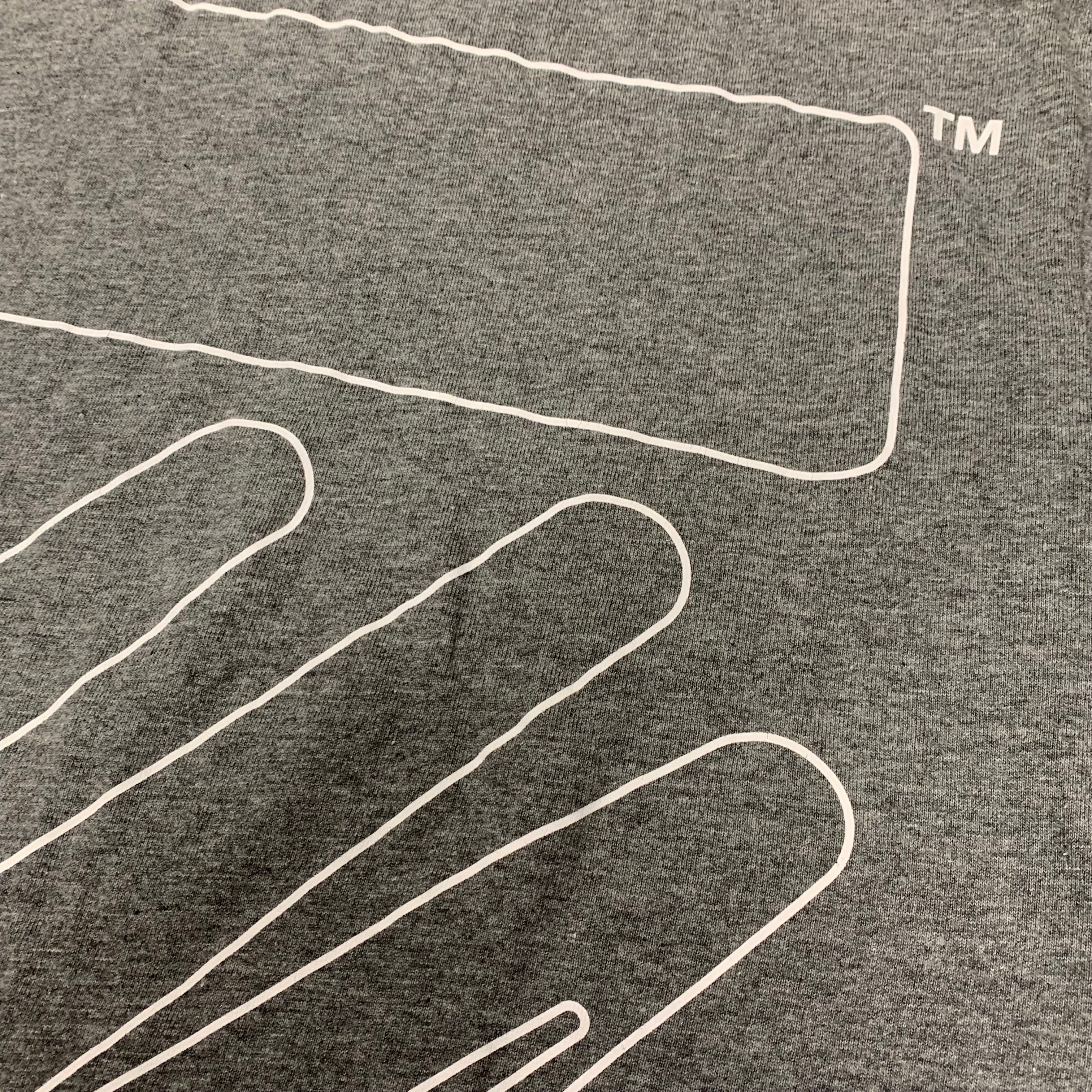 Off White Medium Tee Diag Outline Grey T-Shirt Virgil Abloh
