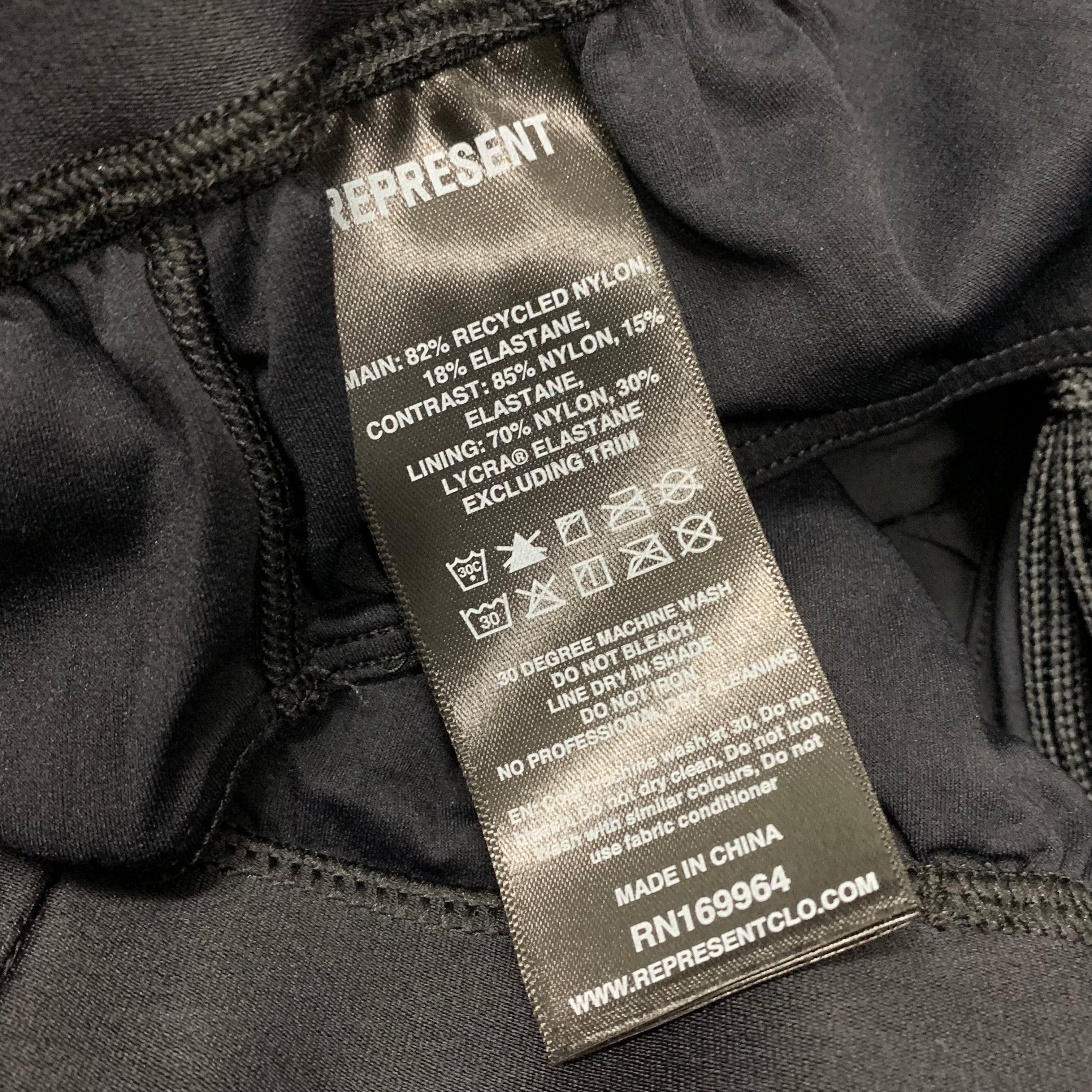 Represent XS Shorts 247 Marathon Black Shorts Bottoms
