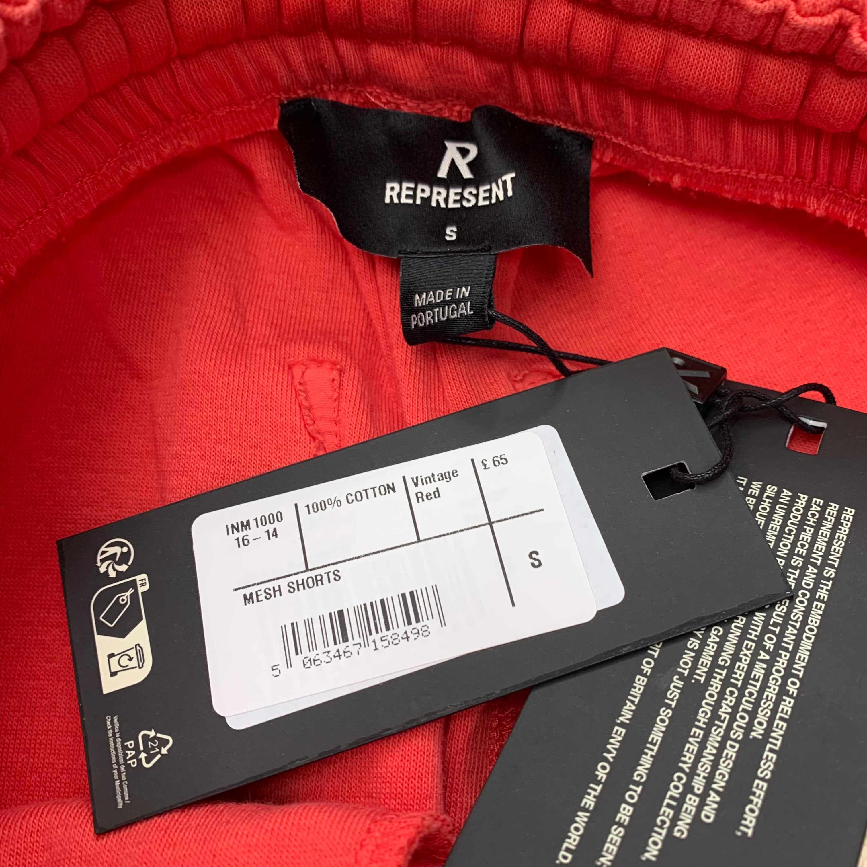 Represent Small Shorts Initial Mesh Vintage Red Bottoms