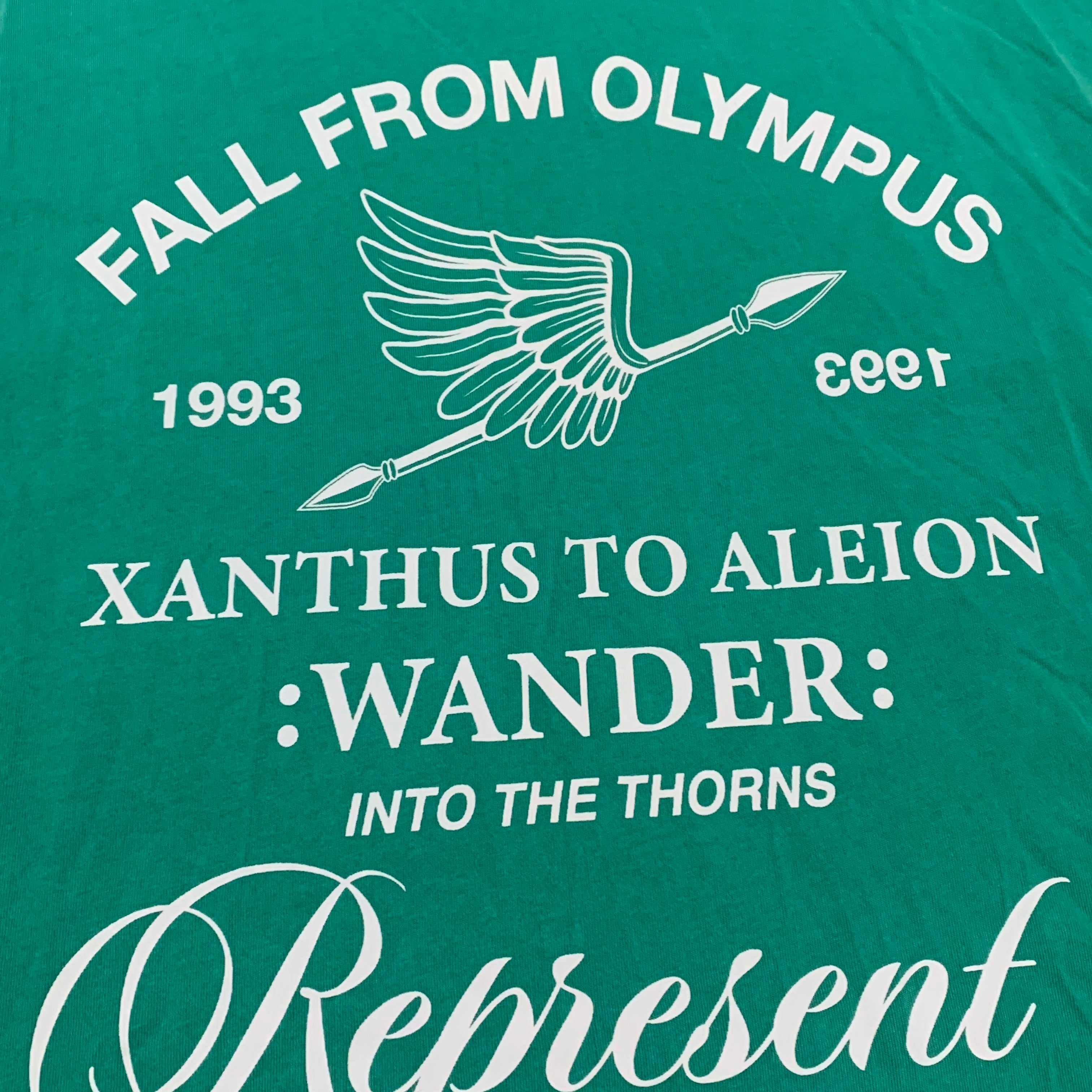 Represent Medium Fall From Olympus Island Green Tee