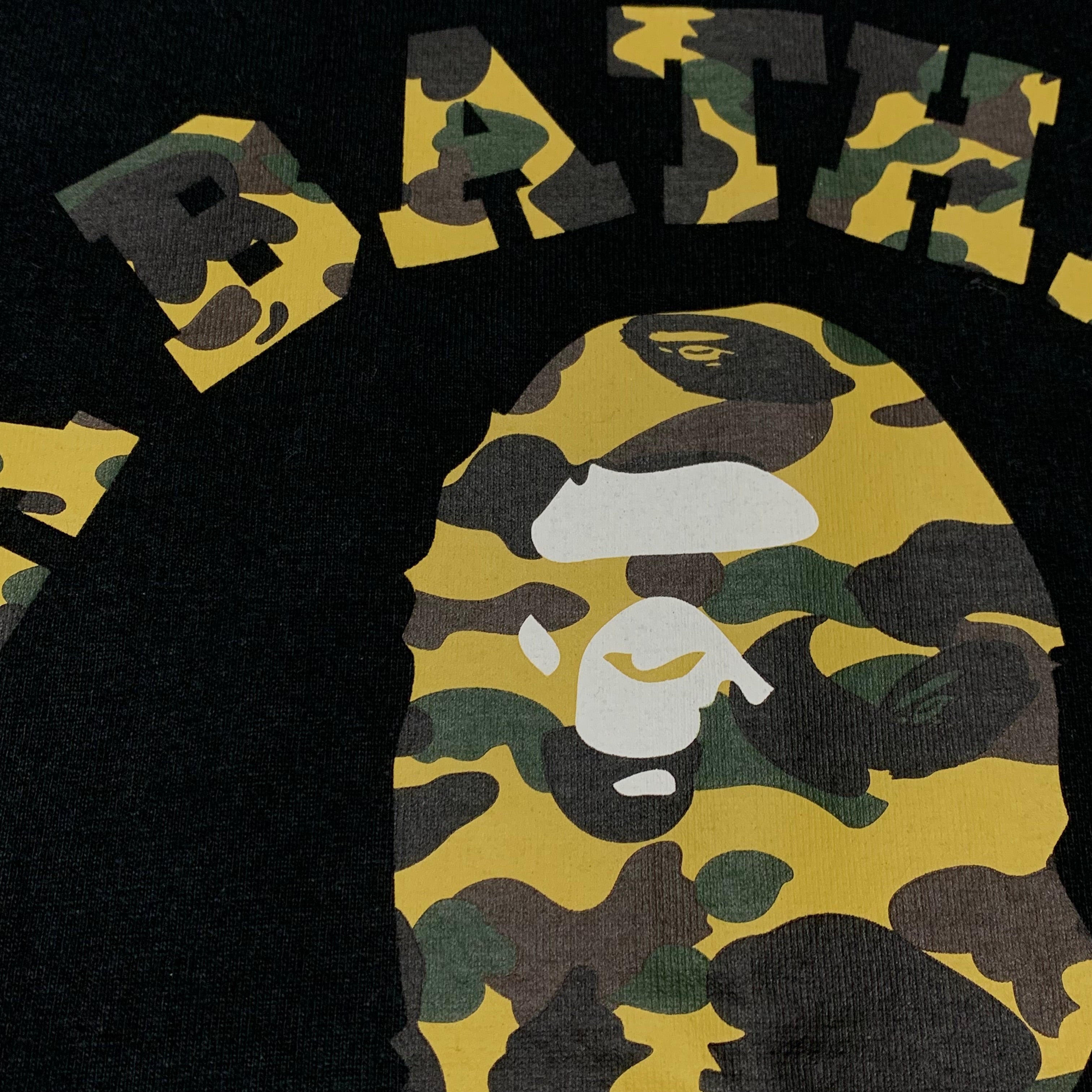 Bape Medium College 1st Camo Black Tee A Bathing Ape