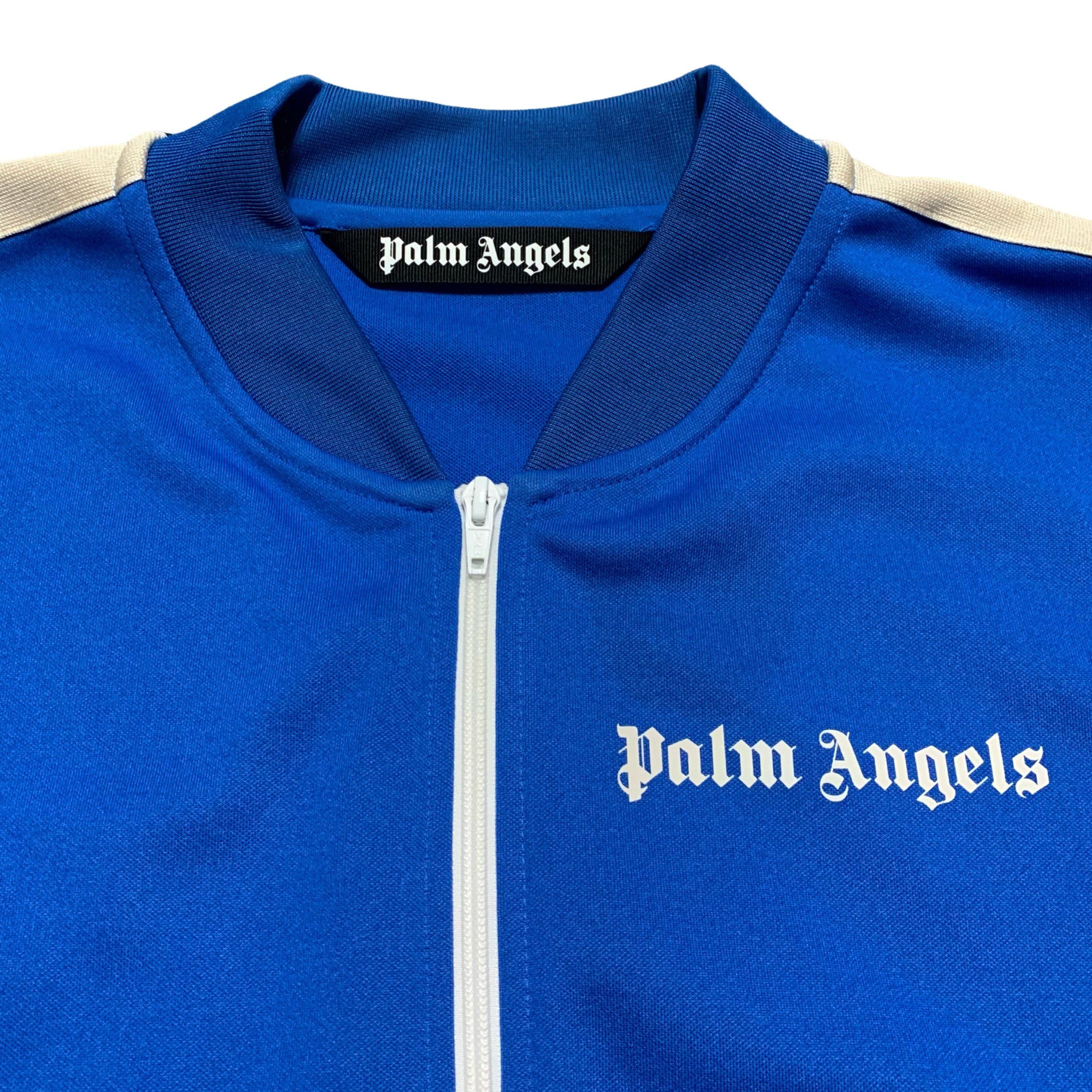 Palm Angels XL Track Jacket Electric Blue Zipped Bomber Classic 2022