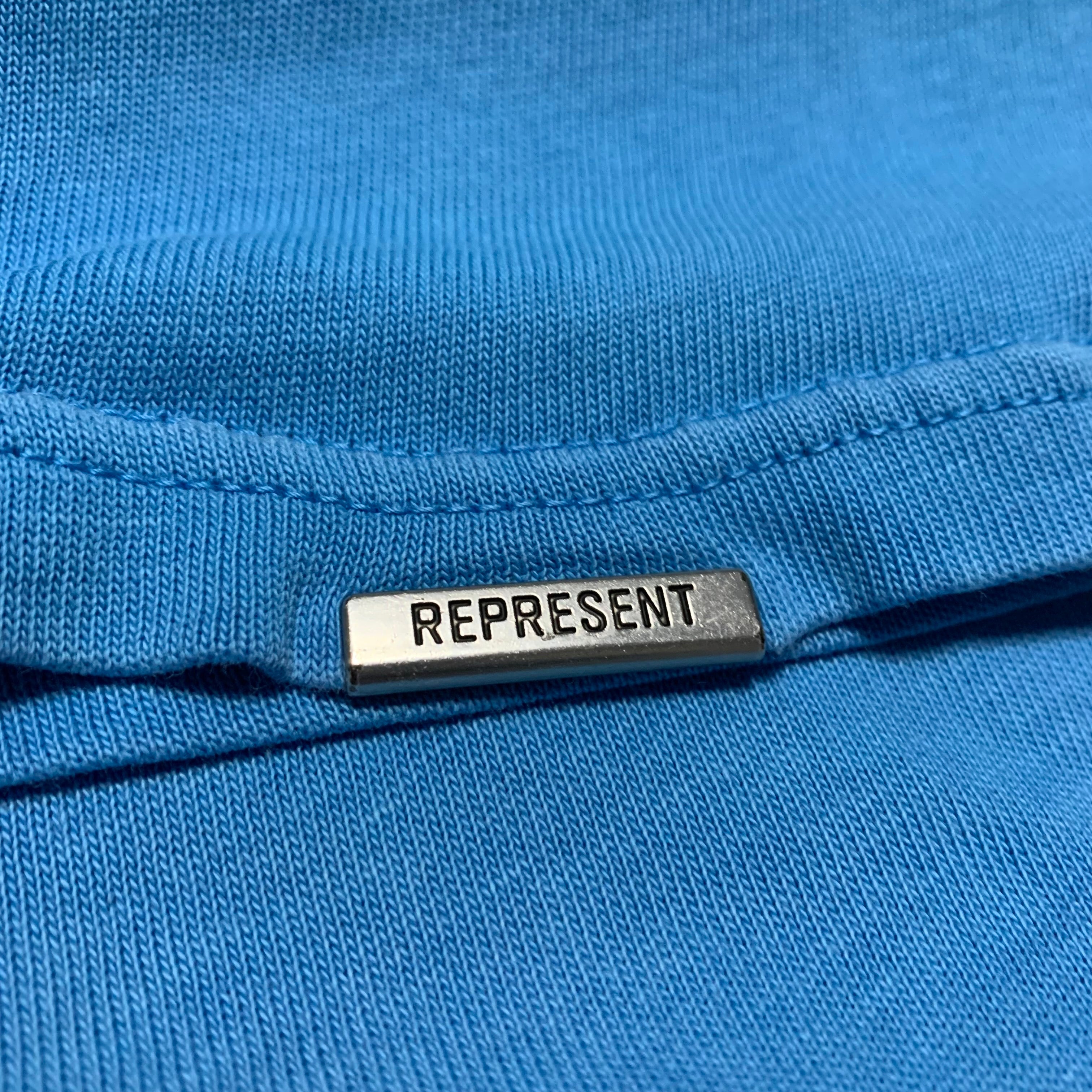 Represent Large Archangel Sun Fade Electric Blue Tee