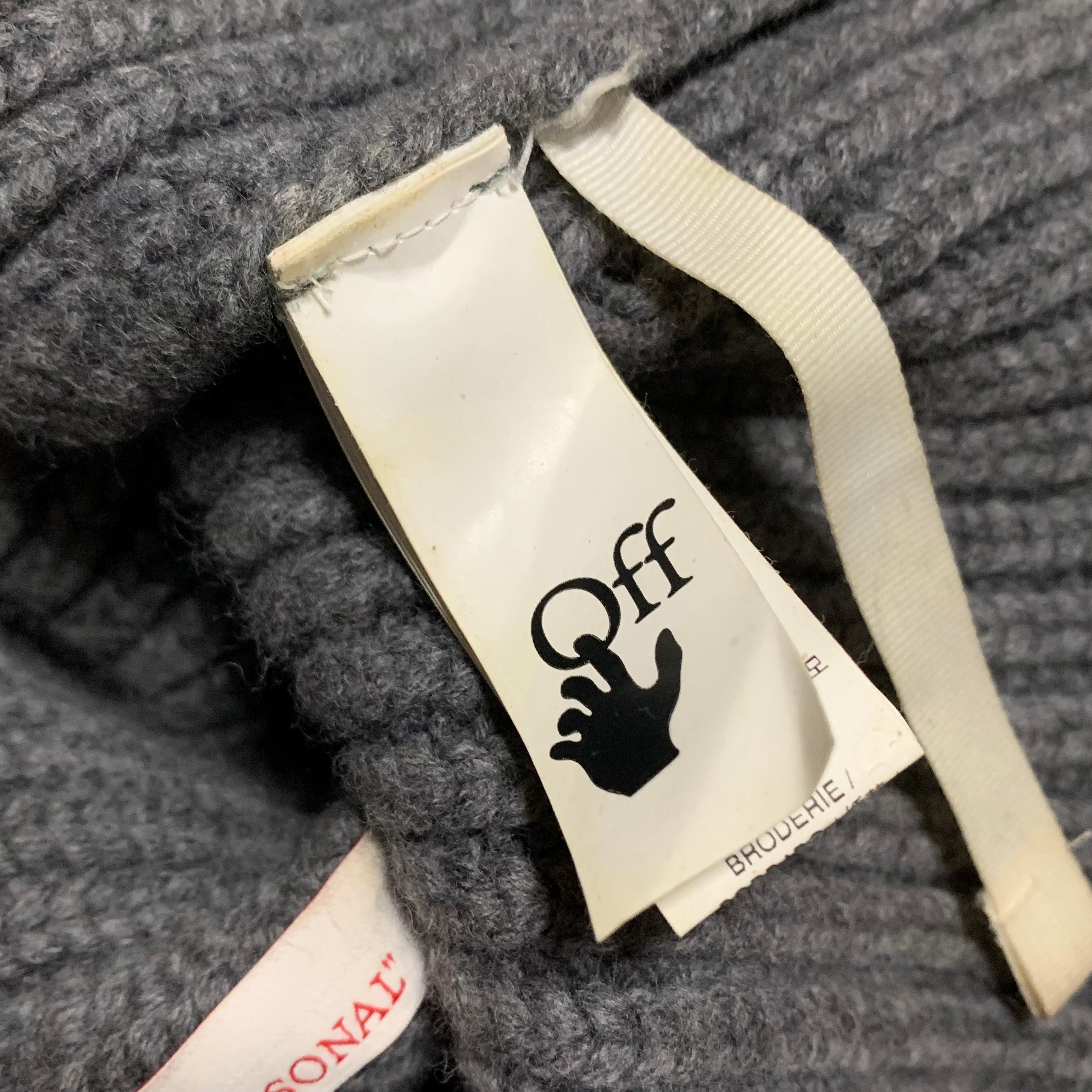 Off White Beanie Off White Logo Grey Beanie Hat Virgil Abloh