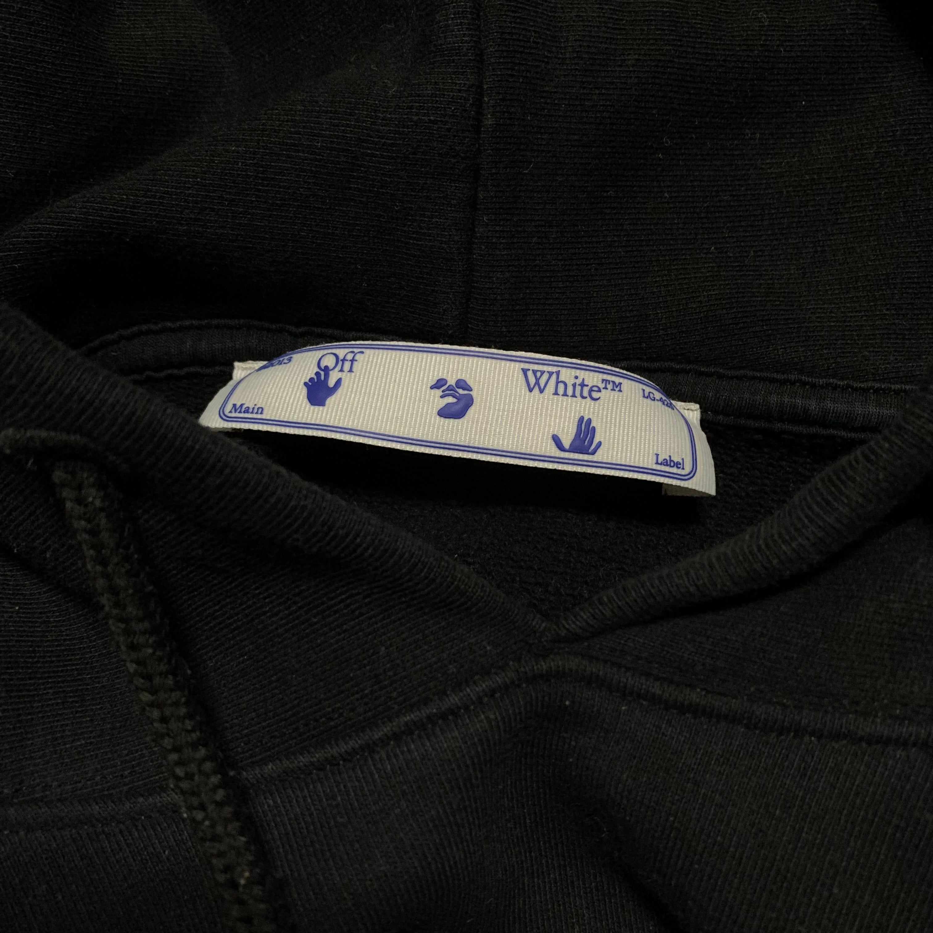 Off White Small Caravaggio Painting Black Hoodie Virgil Abloh