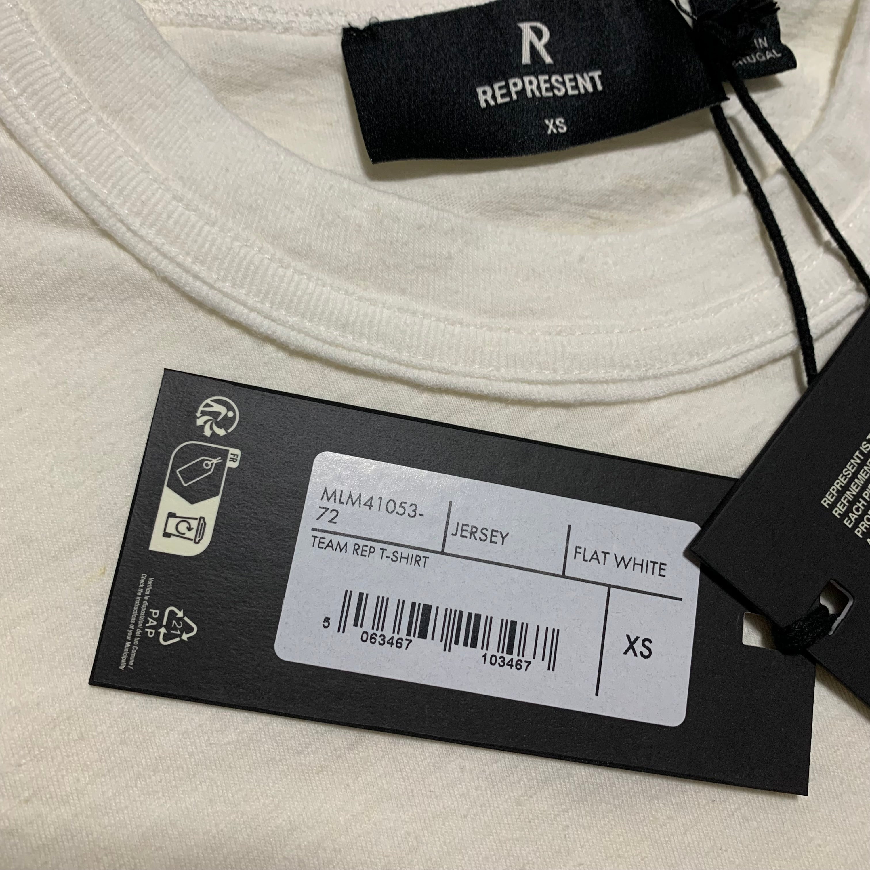 Represent XS Team Rep Flat White Tee