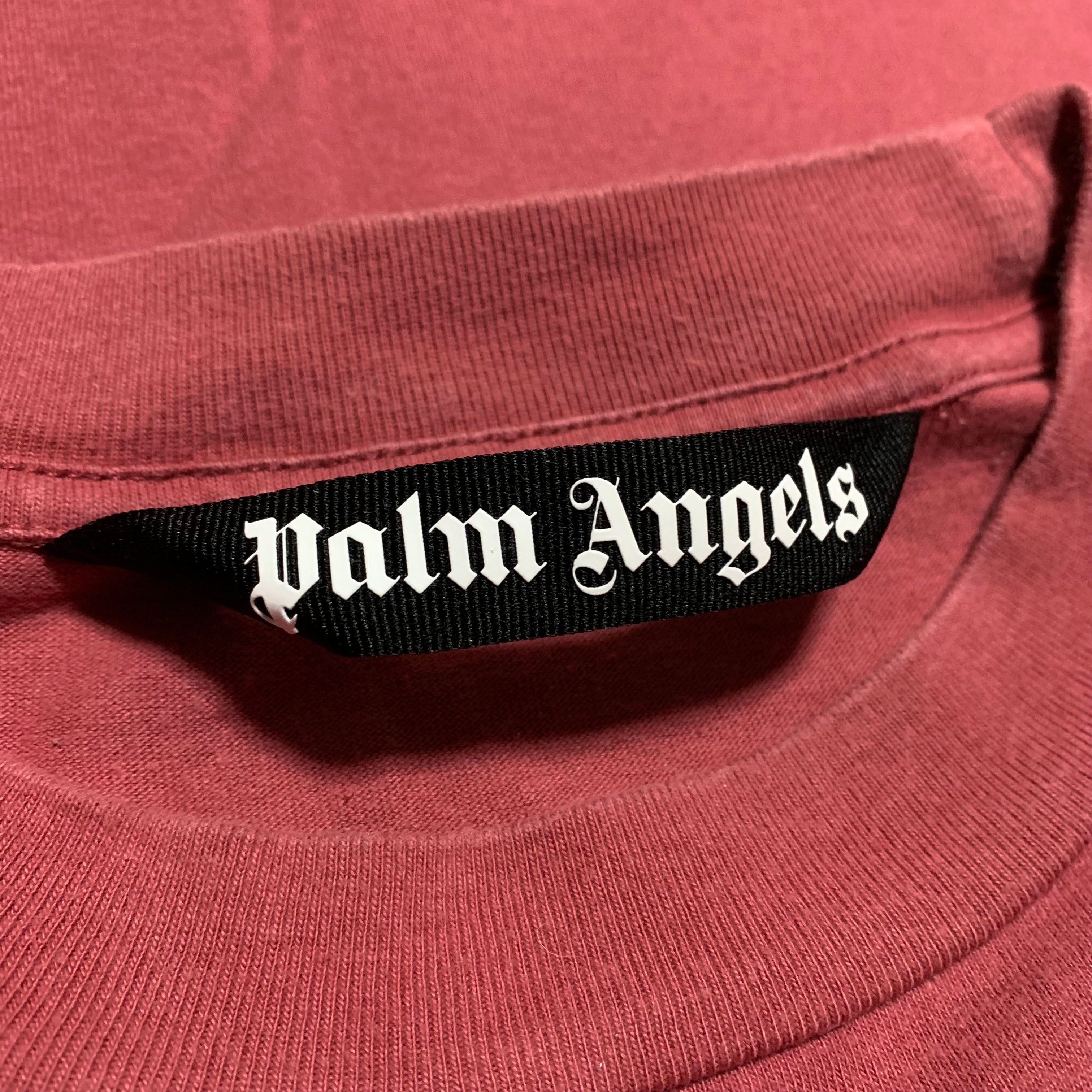 Palm Angels Medium Kill The Bear Burgundy Tee