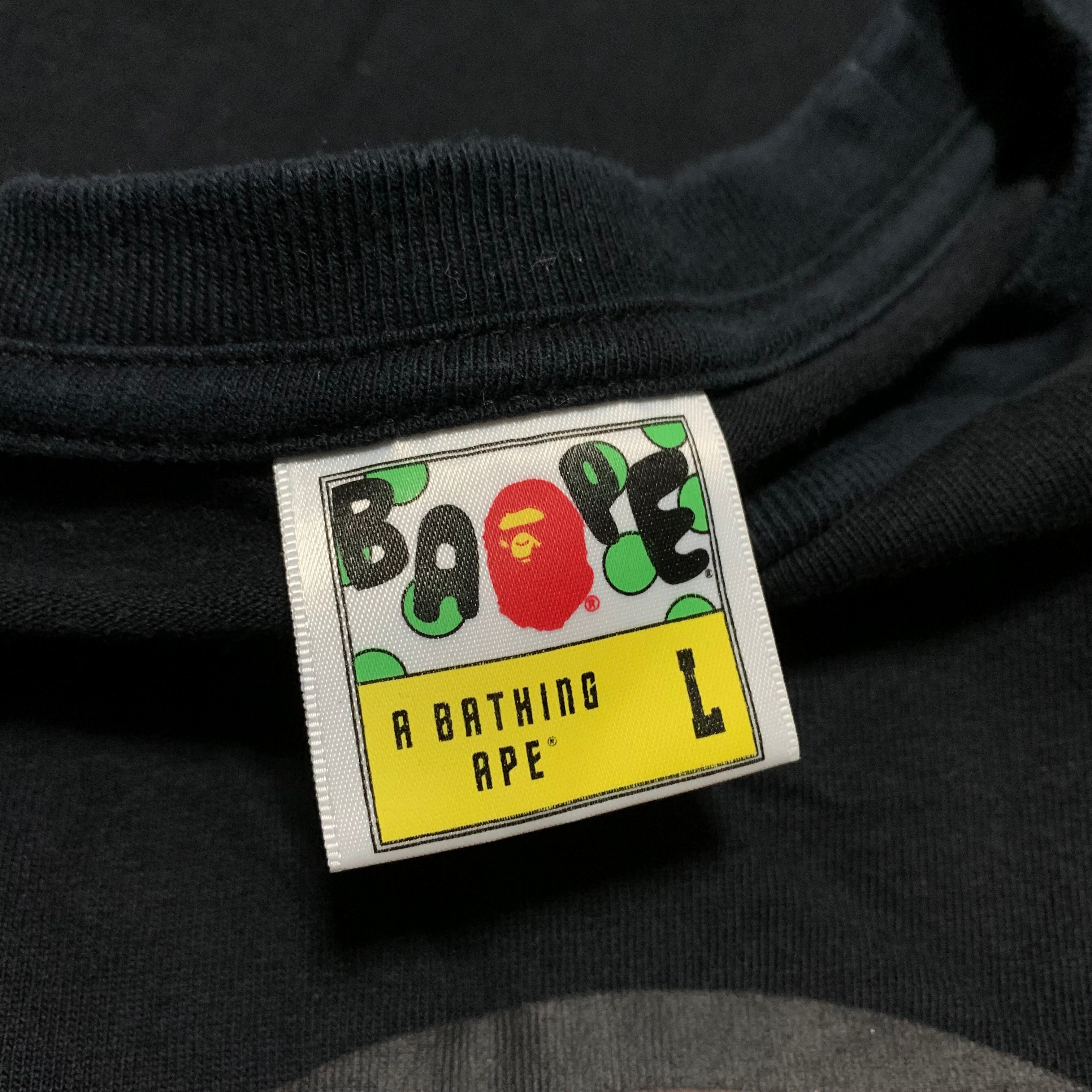Bape Large Baby Milo Black Tee A Bathing Ape