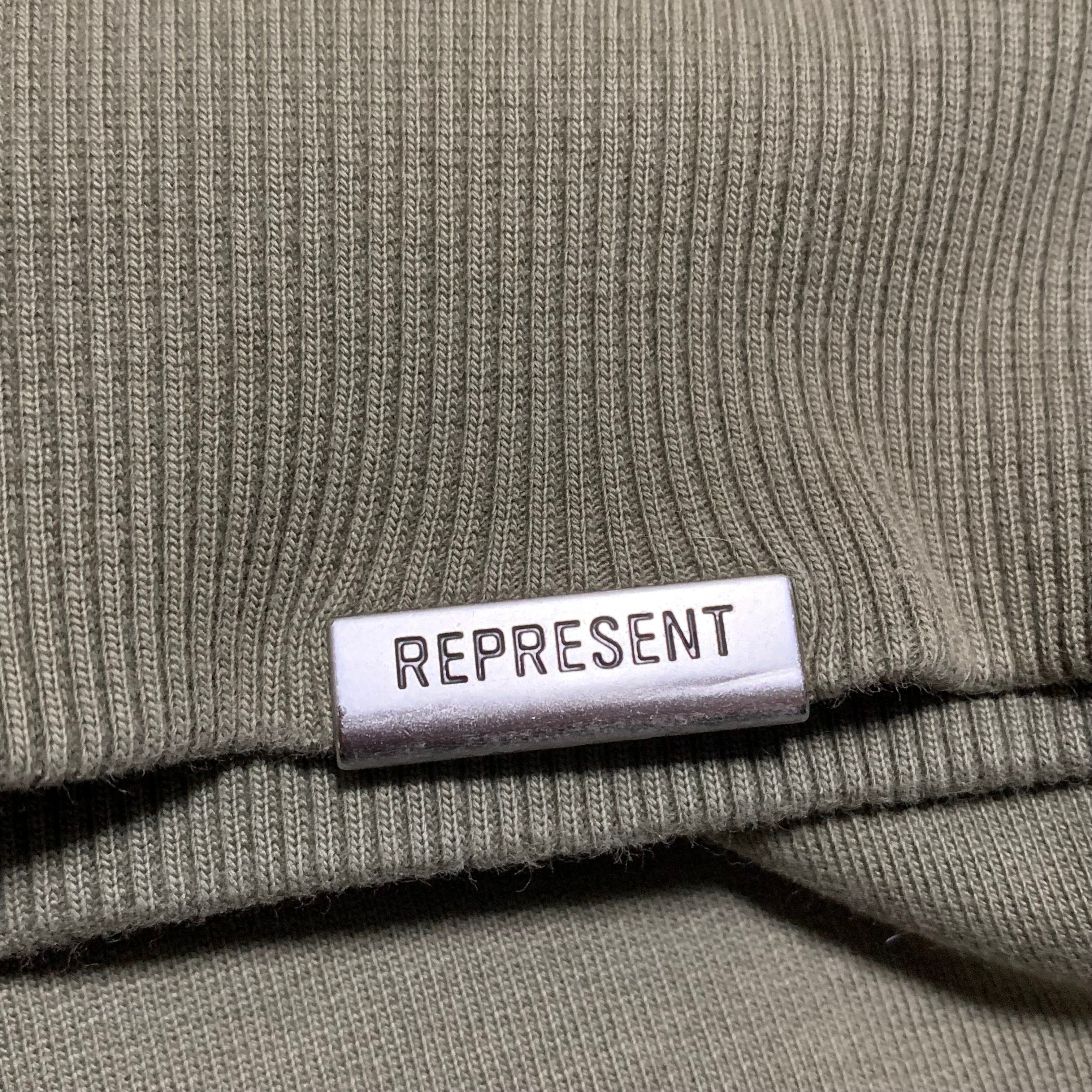 Represent Medium Owners Club Olive Green Sweater Sweatshirt Crewneck