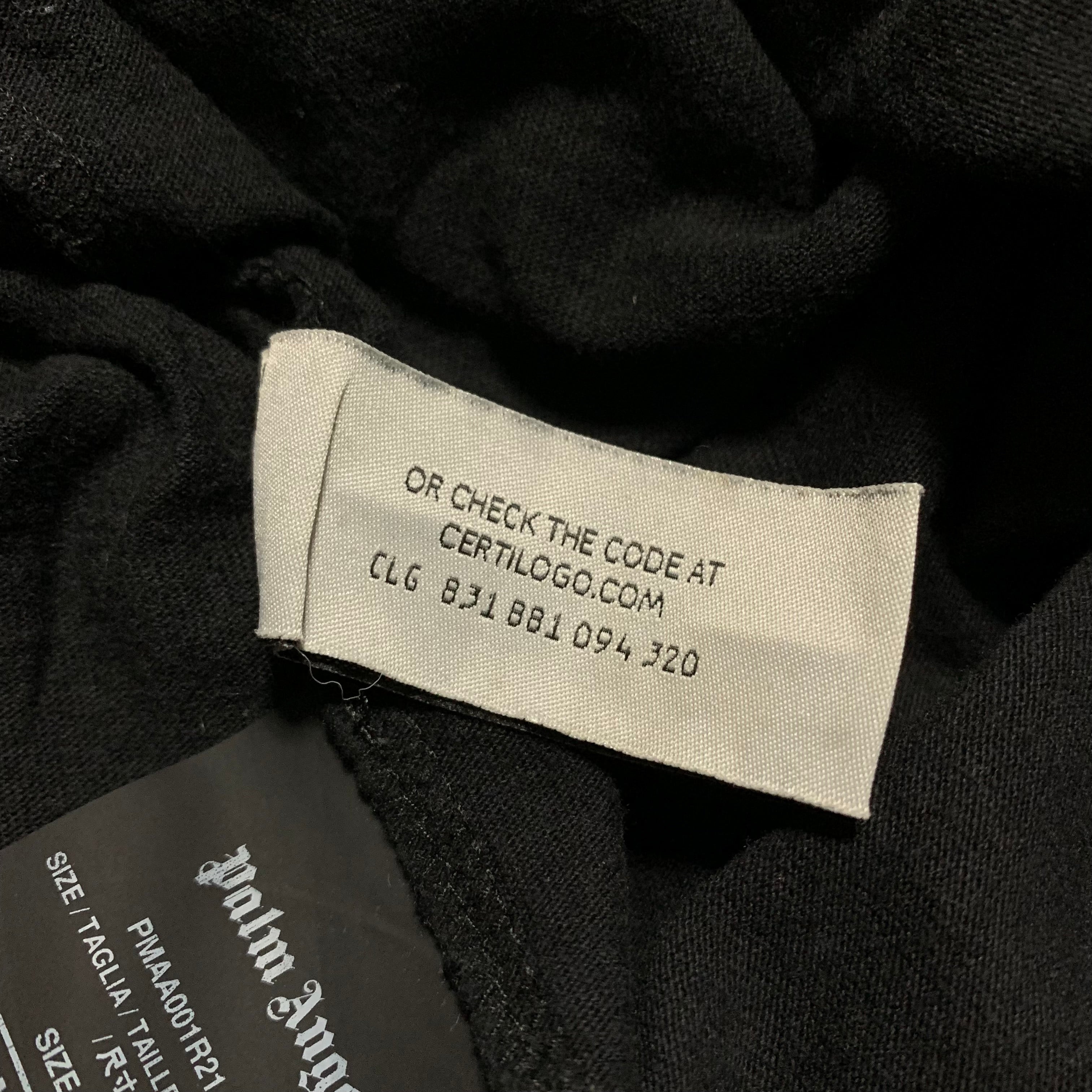 Palm Angels Medium Classic Bear Black Tee