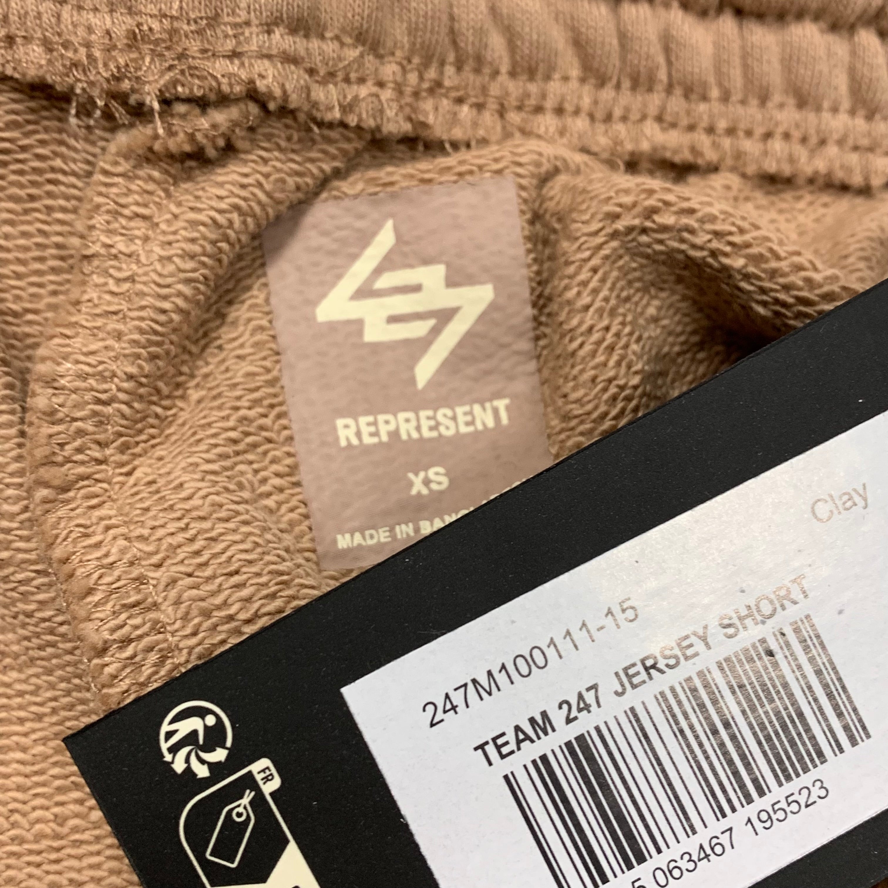 Represent XS Shorts Team 247 Clay Jersey Shorts