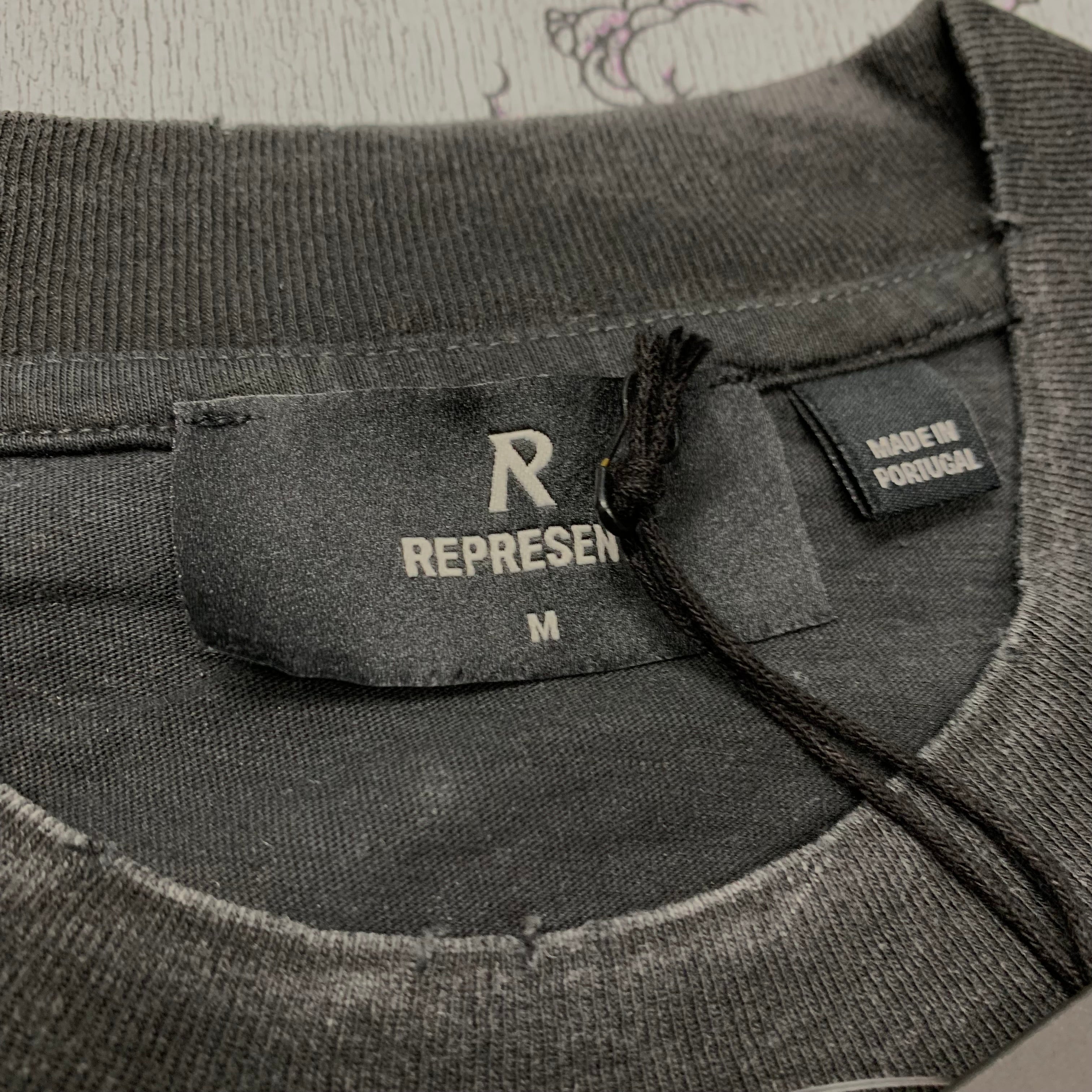 Represent Medium Tee Metallica Justice Stained Black T-Shirt