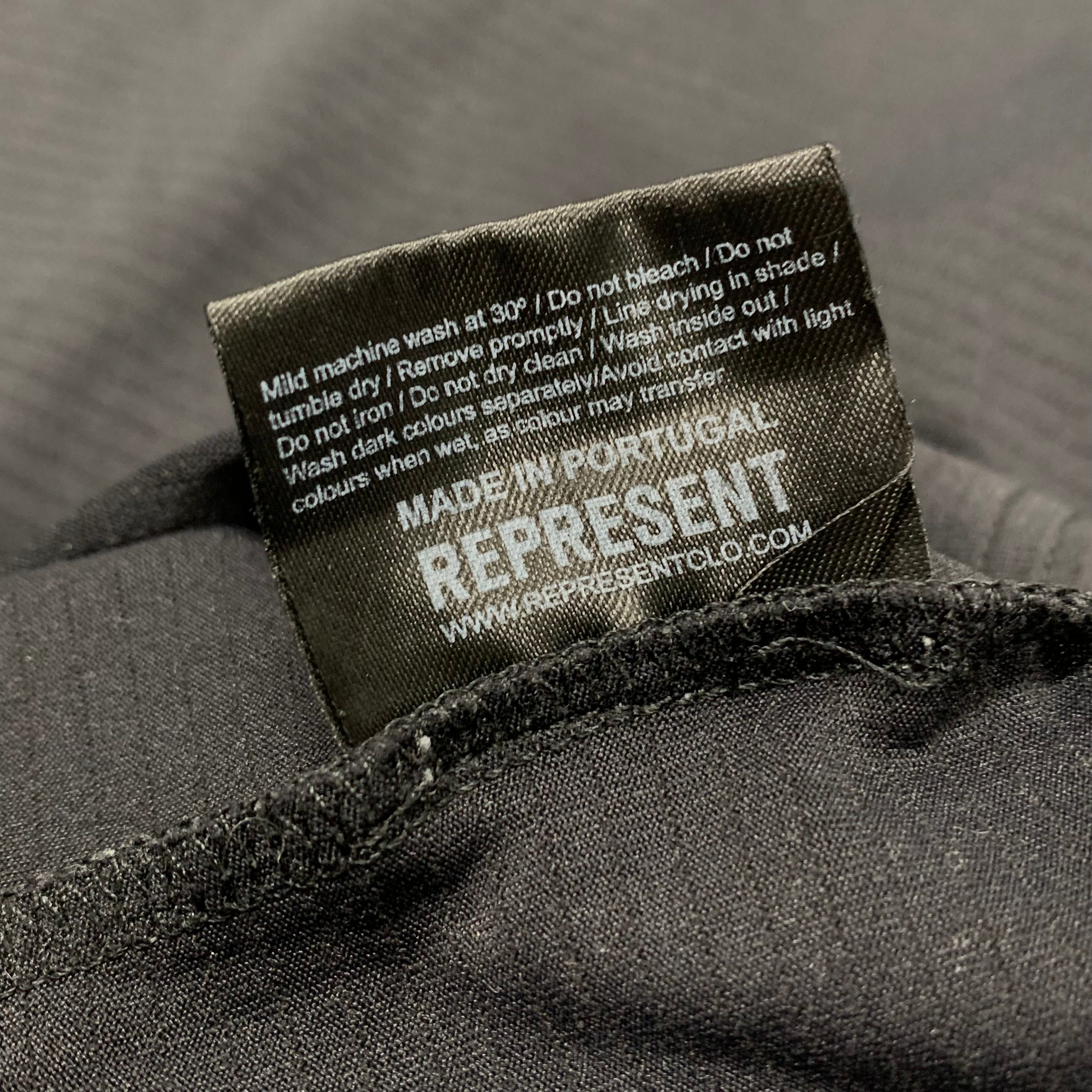 Represent Medium Tee Team 247 Jet Black Gym T-Shirt