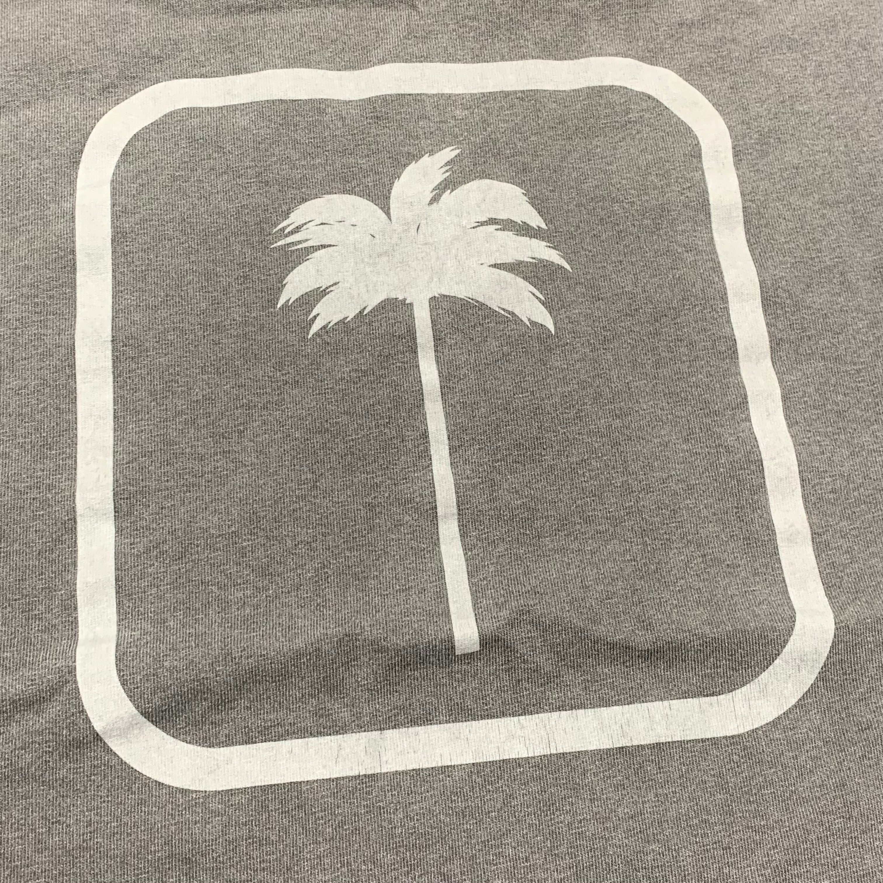 Palm Angels Large Tee Tree Graphic Vintage Grey T-Shirt