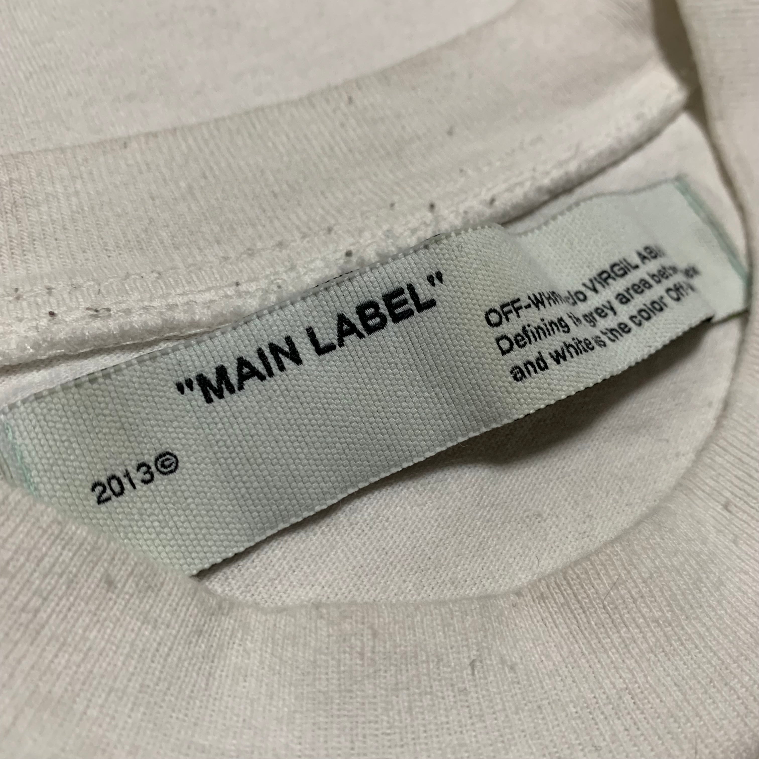 Off White Medium Golden Ratio Arrows White Tee Virgil Abloh 2020