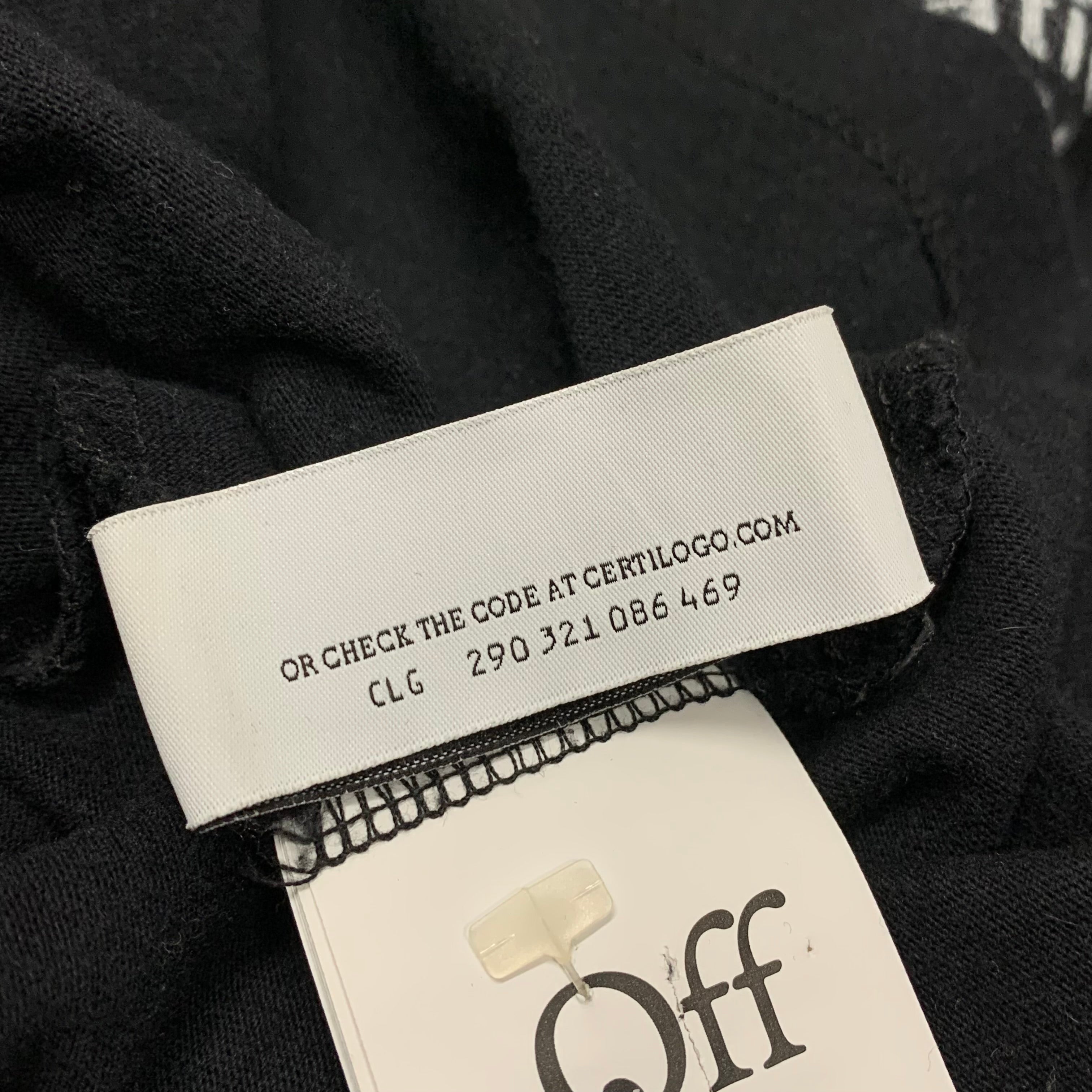 Off White Small Tee Tribal Arrows Black T-Shirt Virgil Abloh