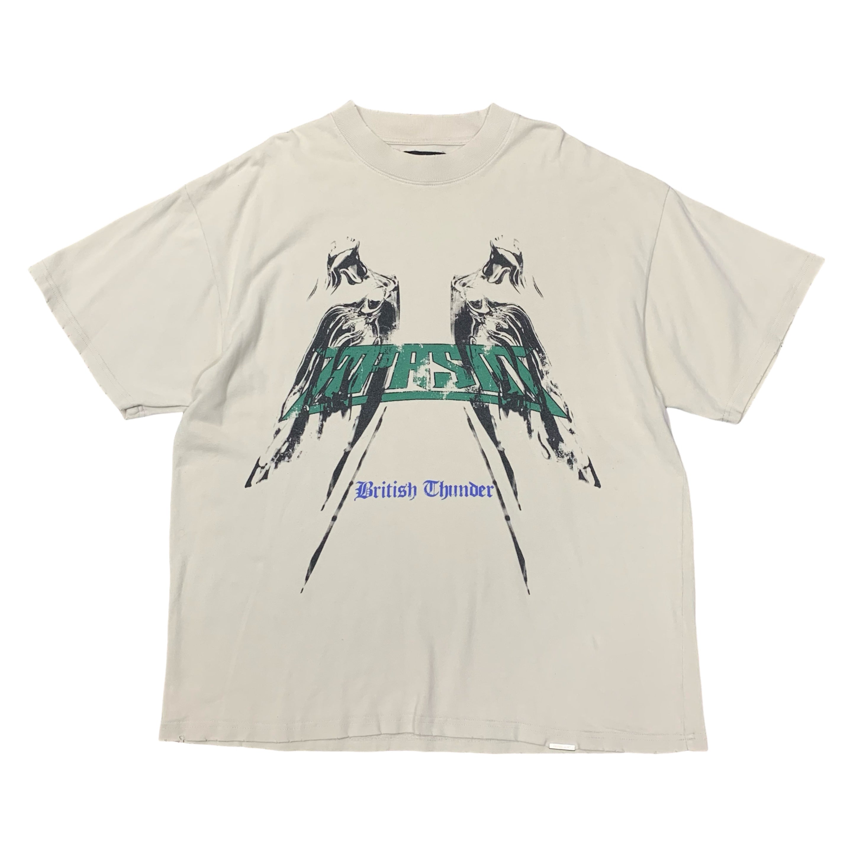 Represent Large Tee British Thunder Vintage White T-Shirt
