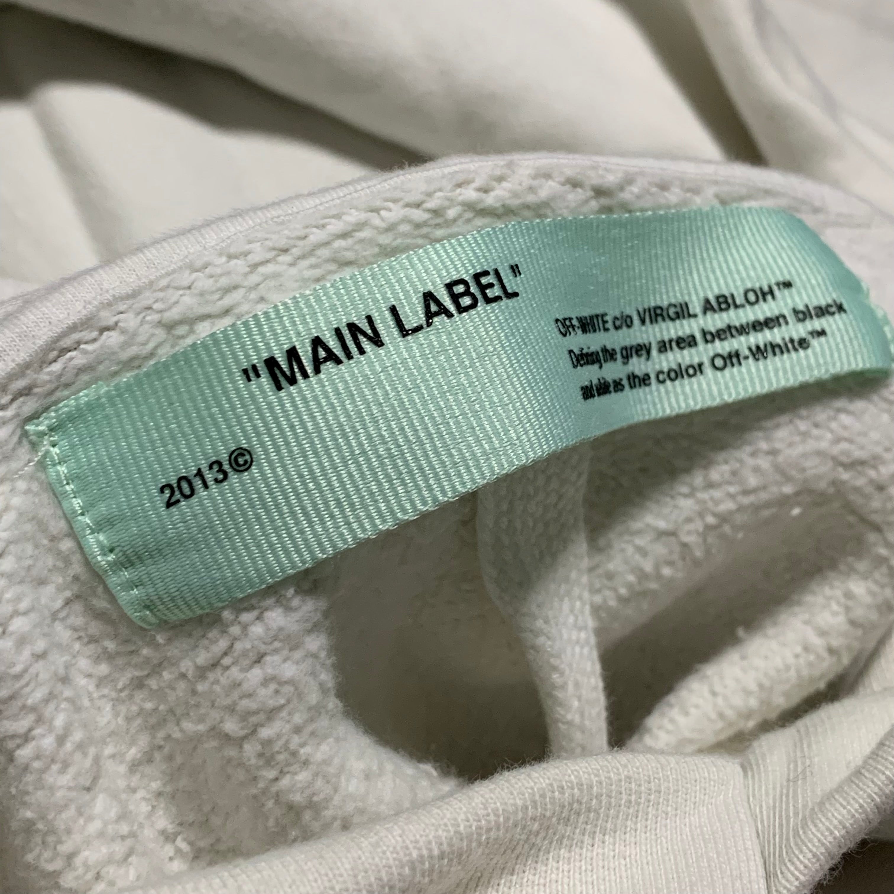 Off White Small Hoodie White Virgil Abloh Logo