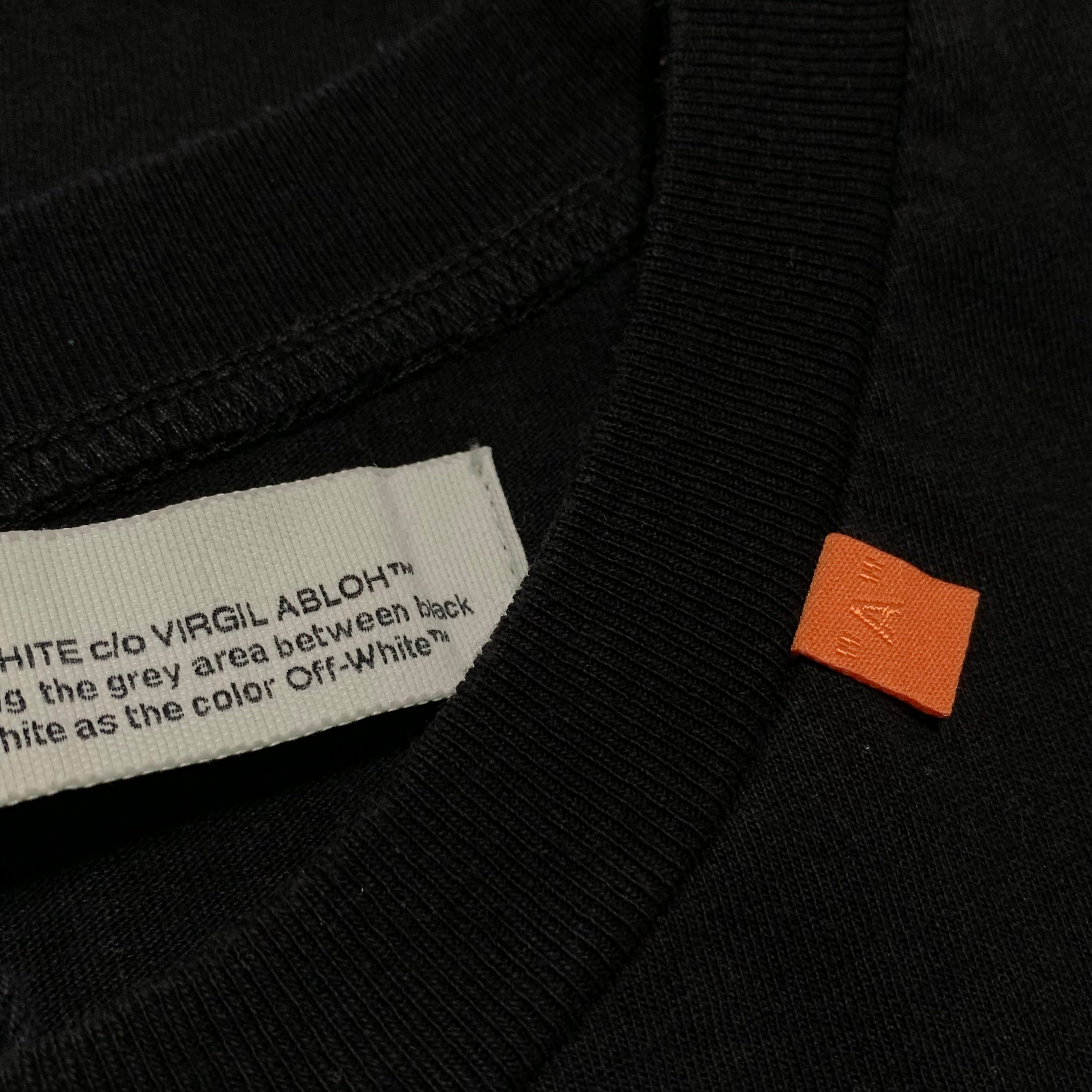 Off White Small Golden Ratio Arrows Black Tee Virgil Abloh