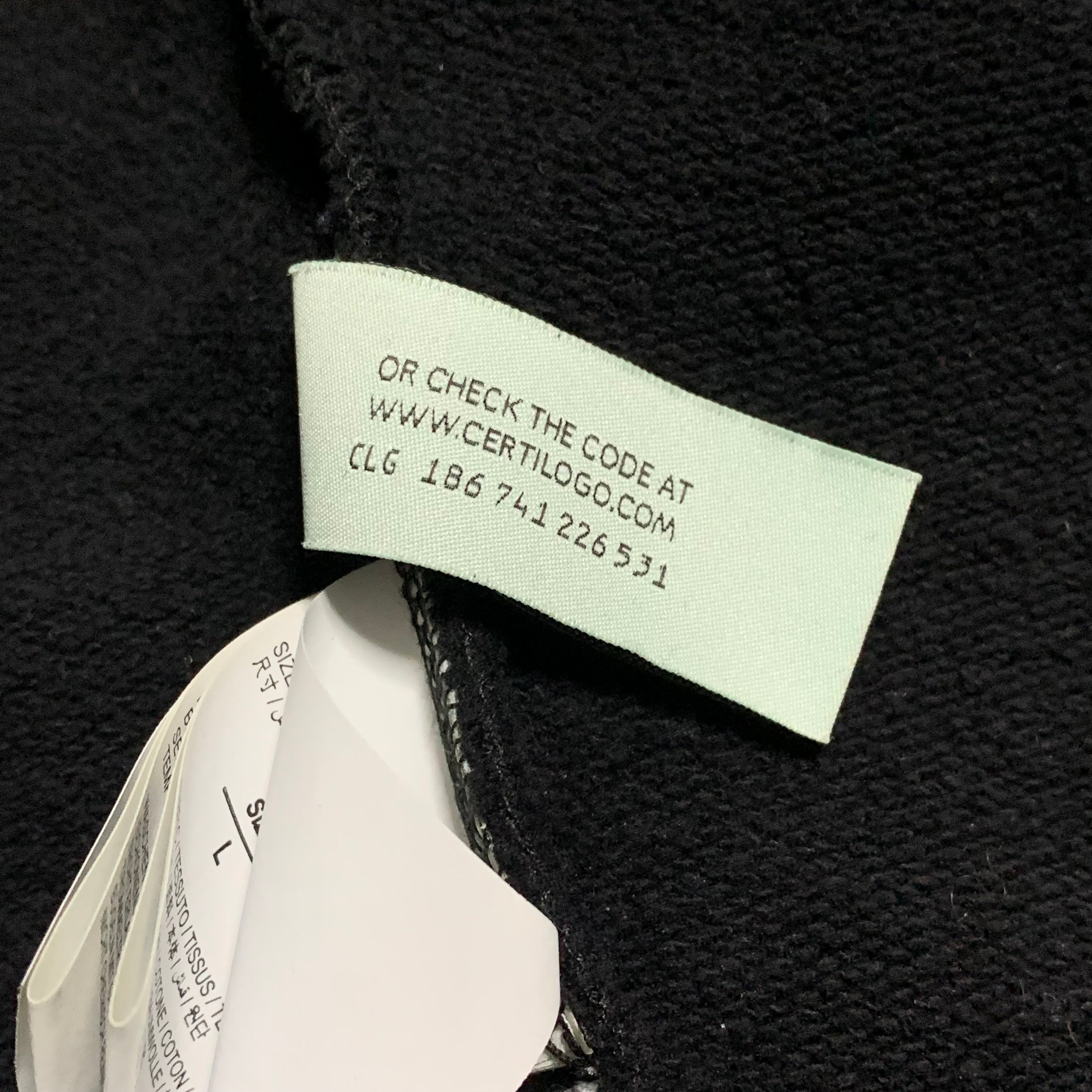 Off White Large Caravaggio Arrows Black Sweatshirt Crewneck Virgil Abloh