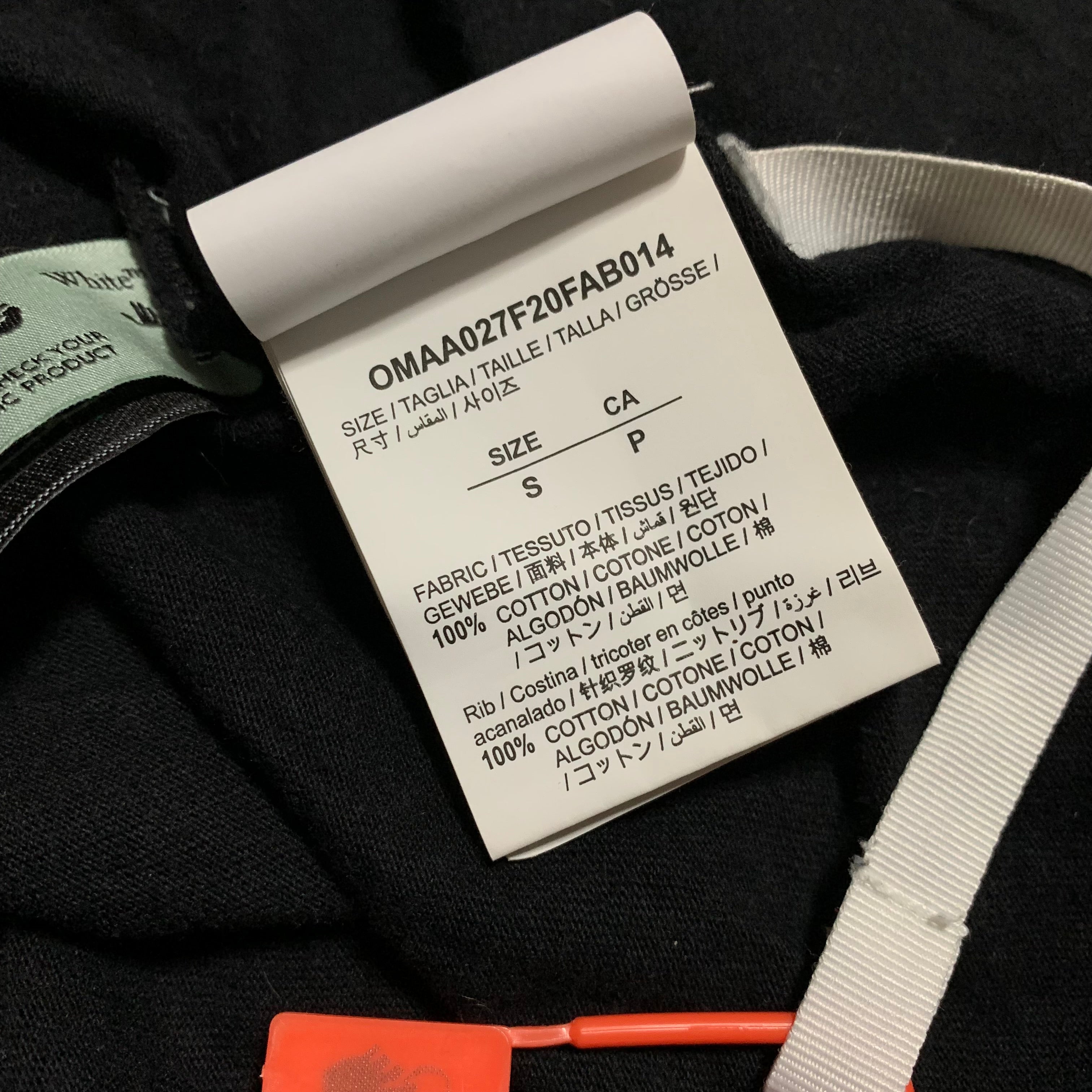 Off White Small Mona Lisa Blur Black Tee Virgil Abloh