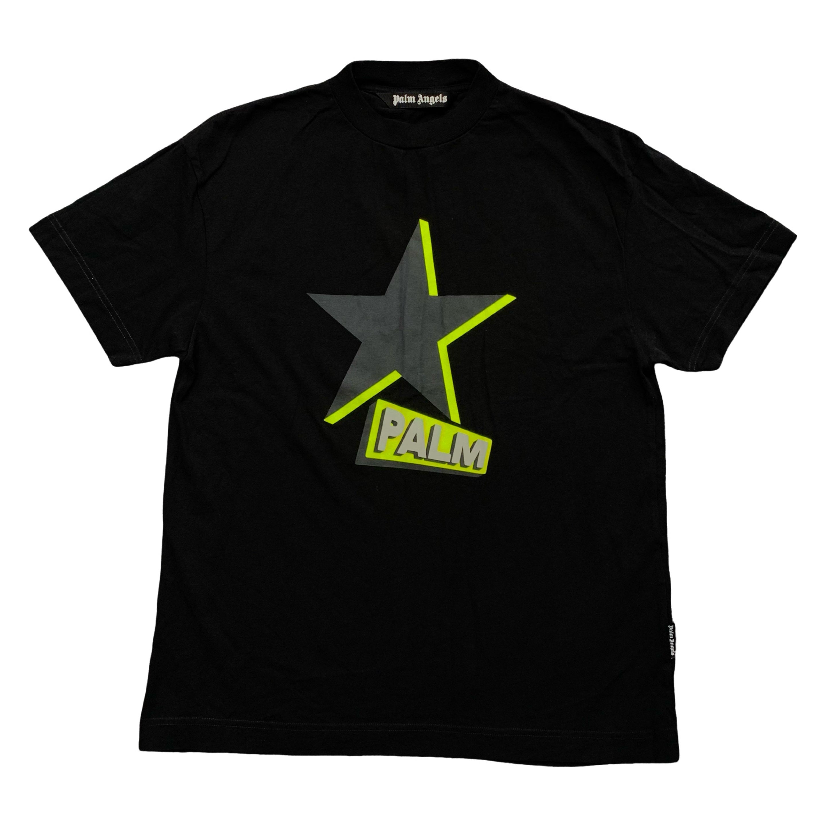 Palm Angels Large Tee Star Graphic Black T-Shirt