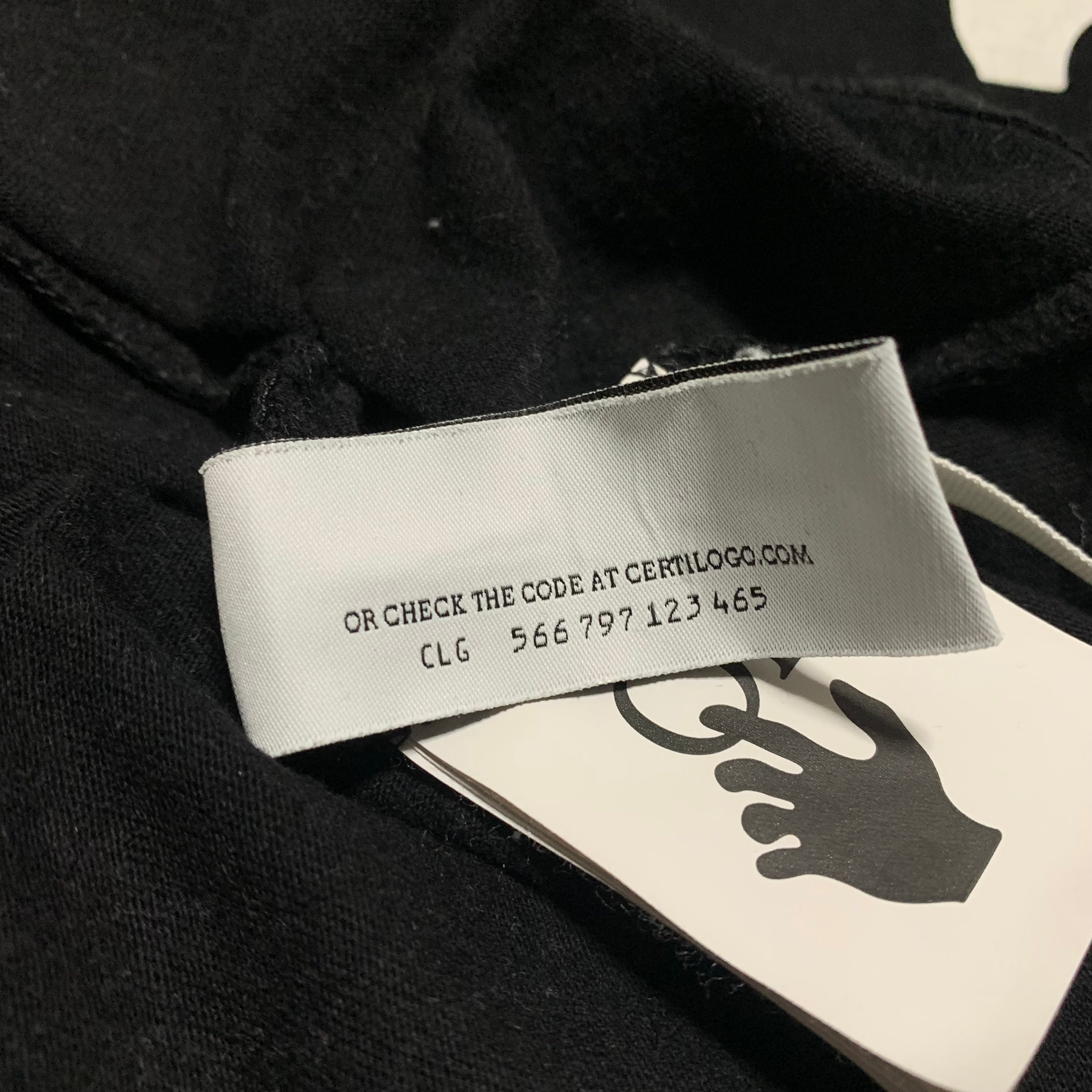 Off White Small Degrade Arrows Black Long Sleeve Tee Virgil Abloh
