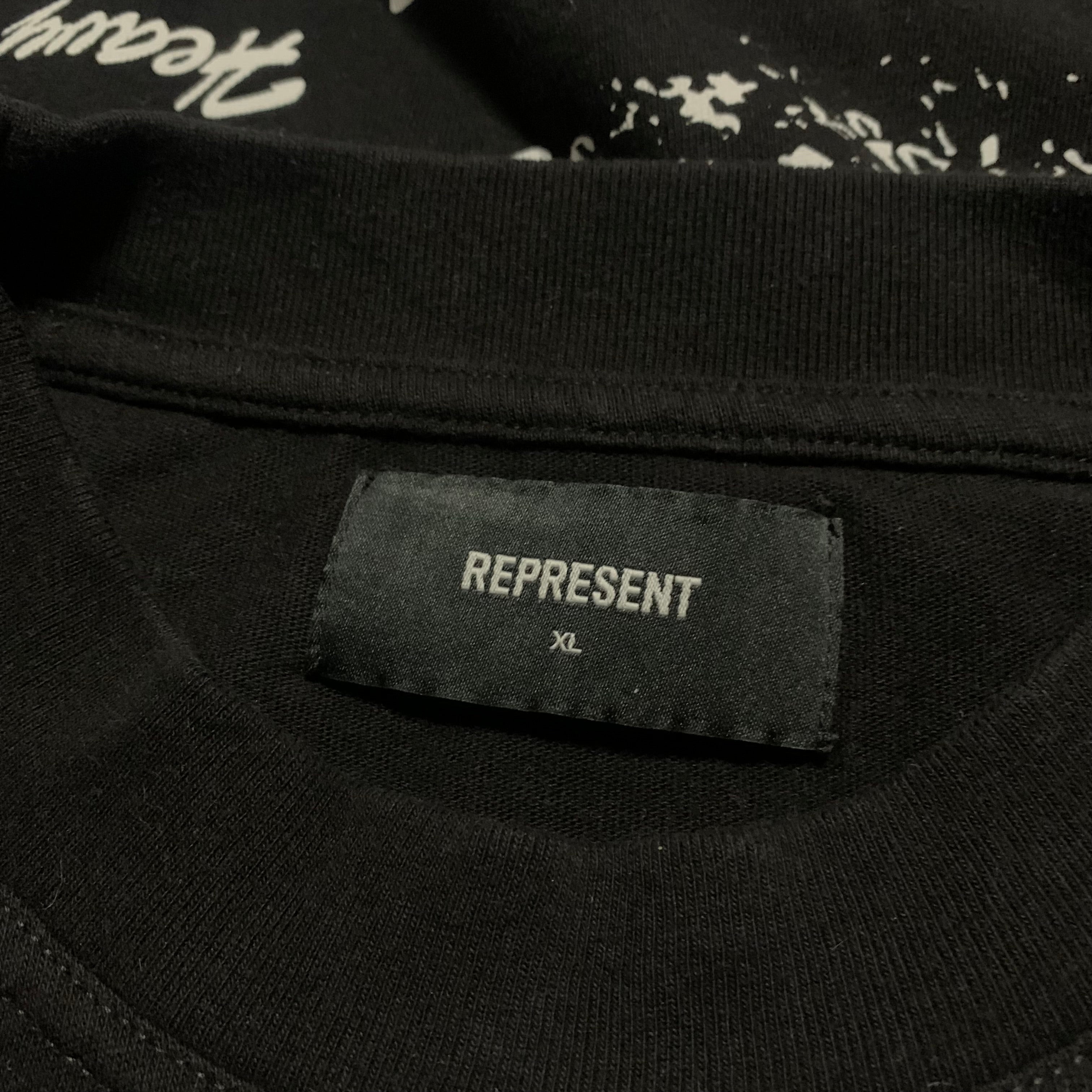 Represent XL Design & Construction Jet Black Tee