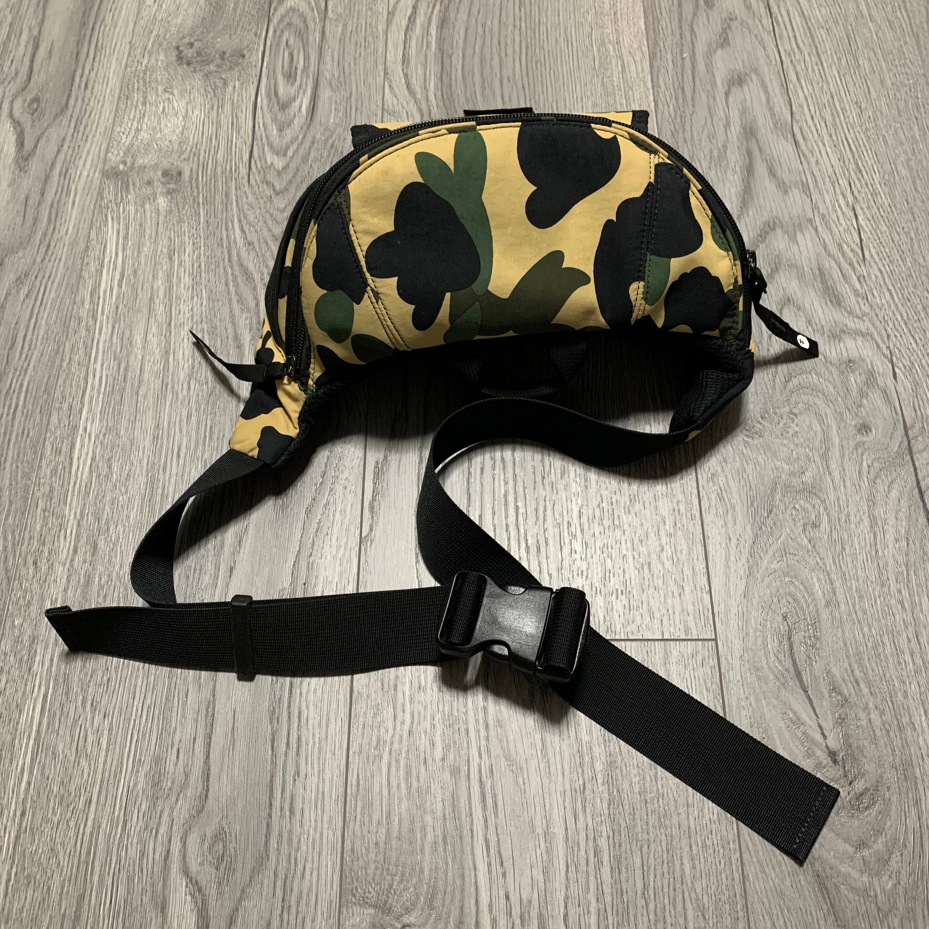 Bape Bag 1st Camo Shoulder & Waist Bag A Bathing Ape Yellow Green