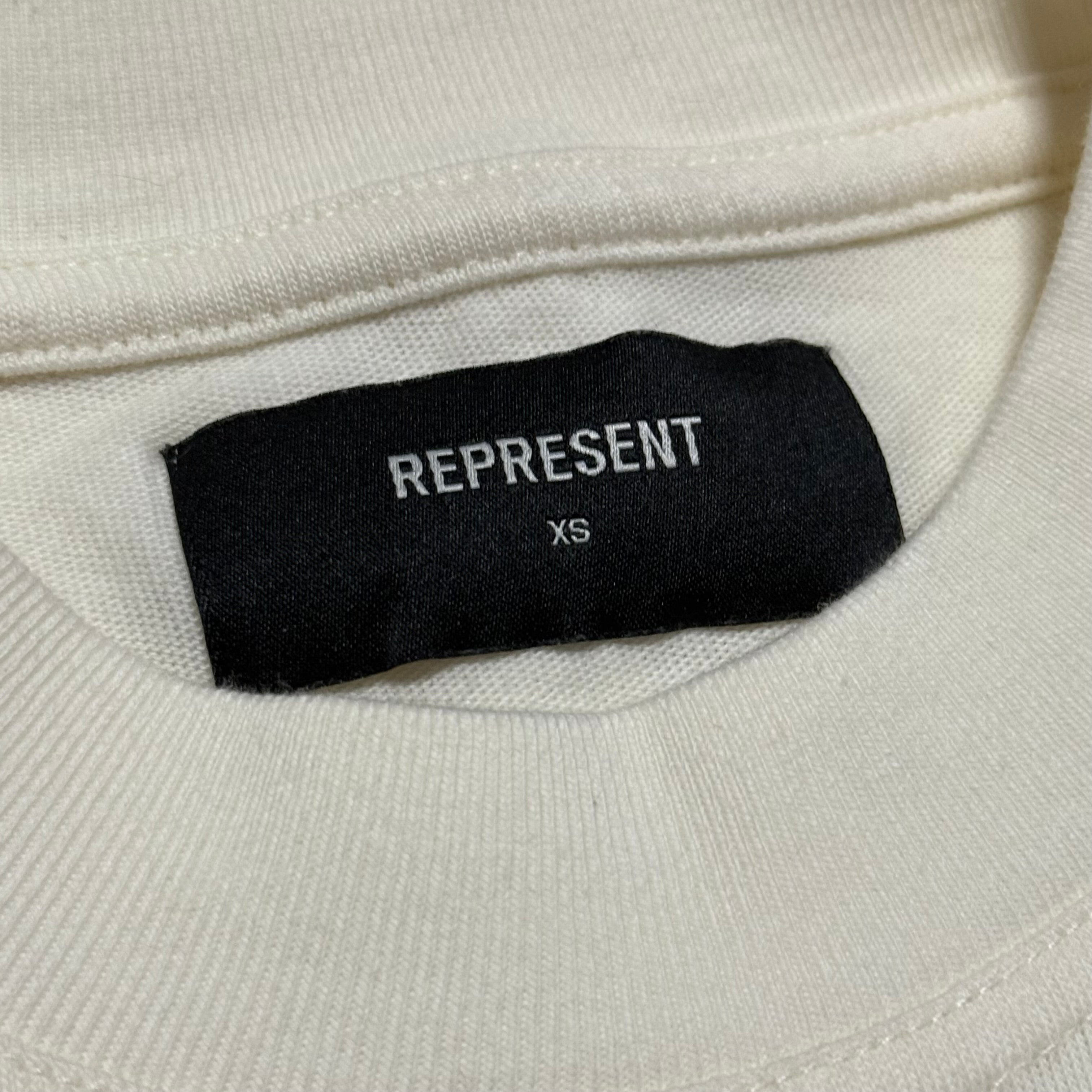 Represent XS JAWS Shark Flat White Tee