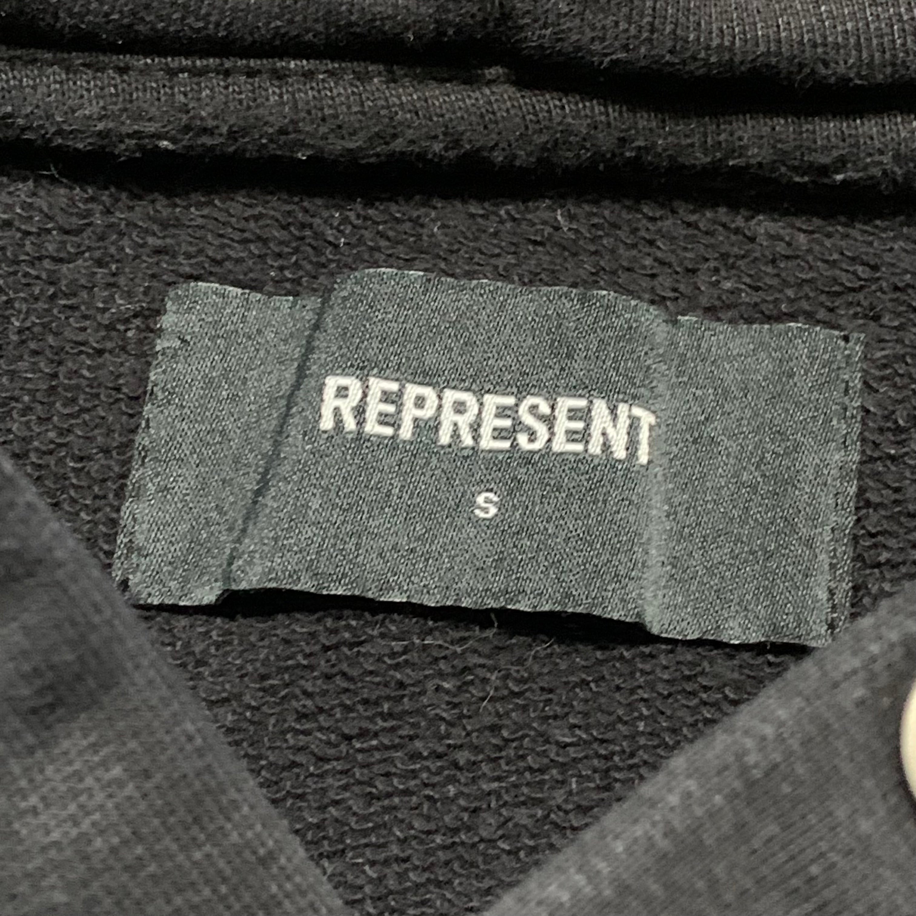 Represent Small Design & Construction Jet Black Hoodie