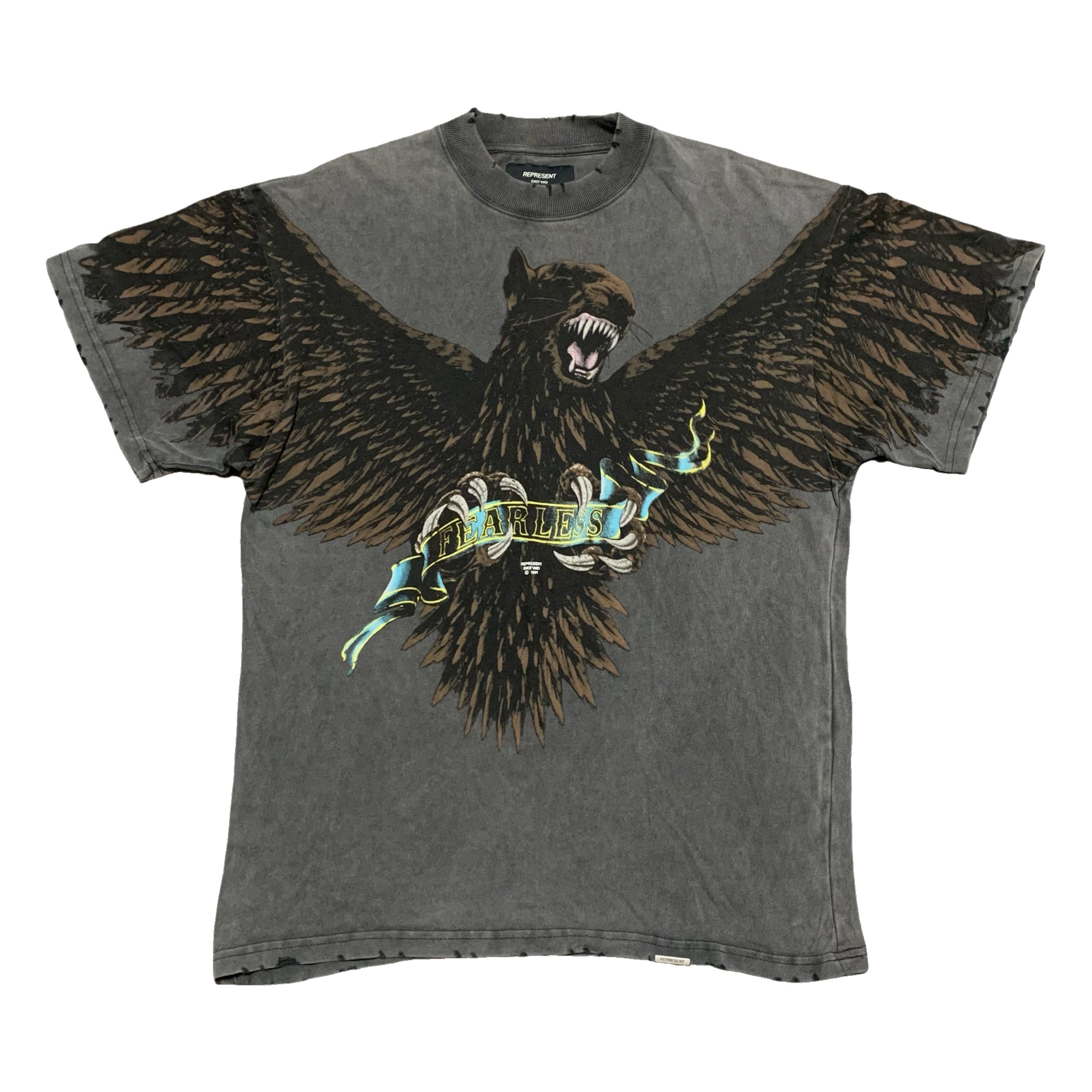 Represent XS Terrier Eagle Vintage Grey Tee