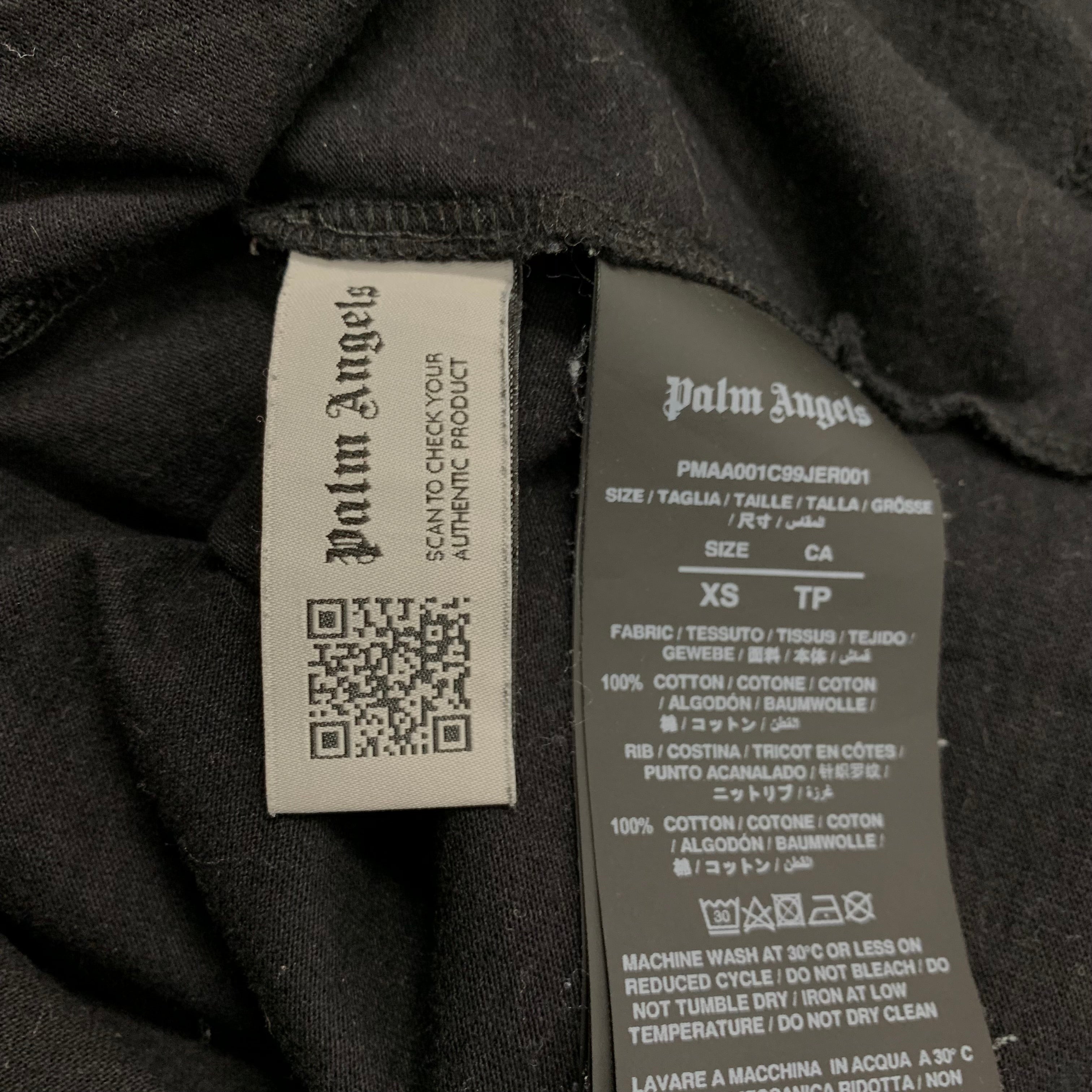Palm Angels XS Tee Bear Classic Black T-Shirt