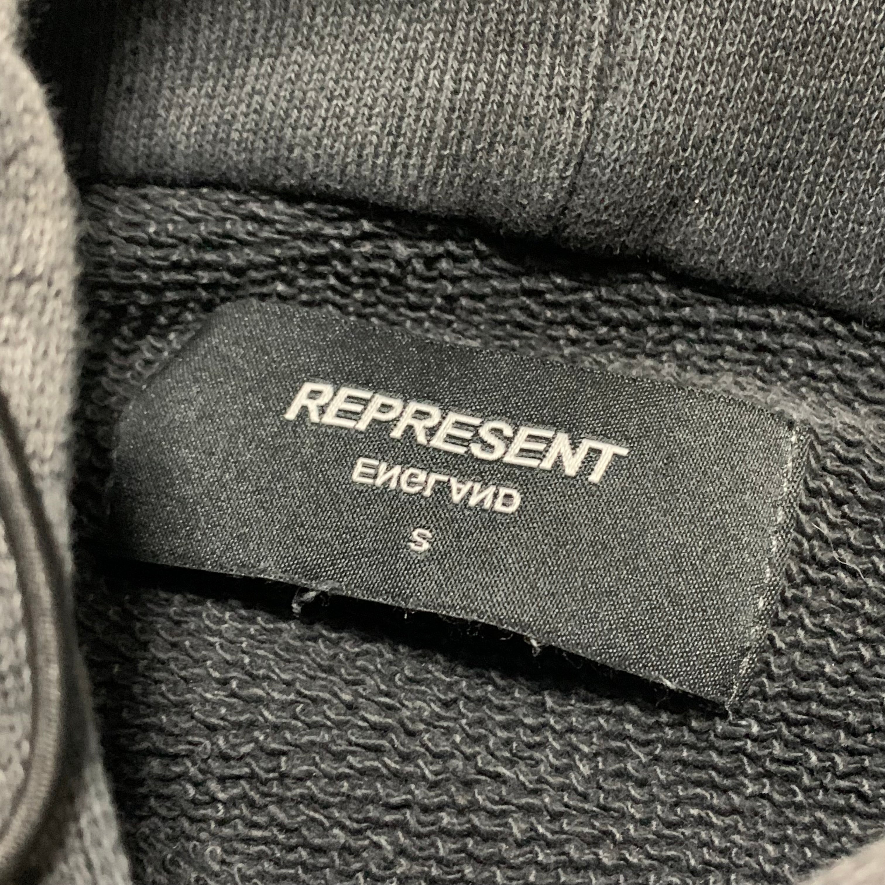 Represent Smal Ride Thru Hell Vintage Grey Hoodie Motor Spirit
