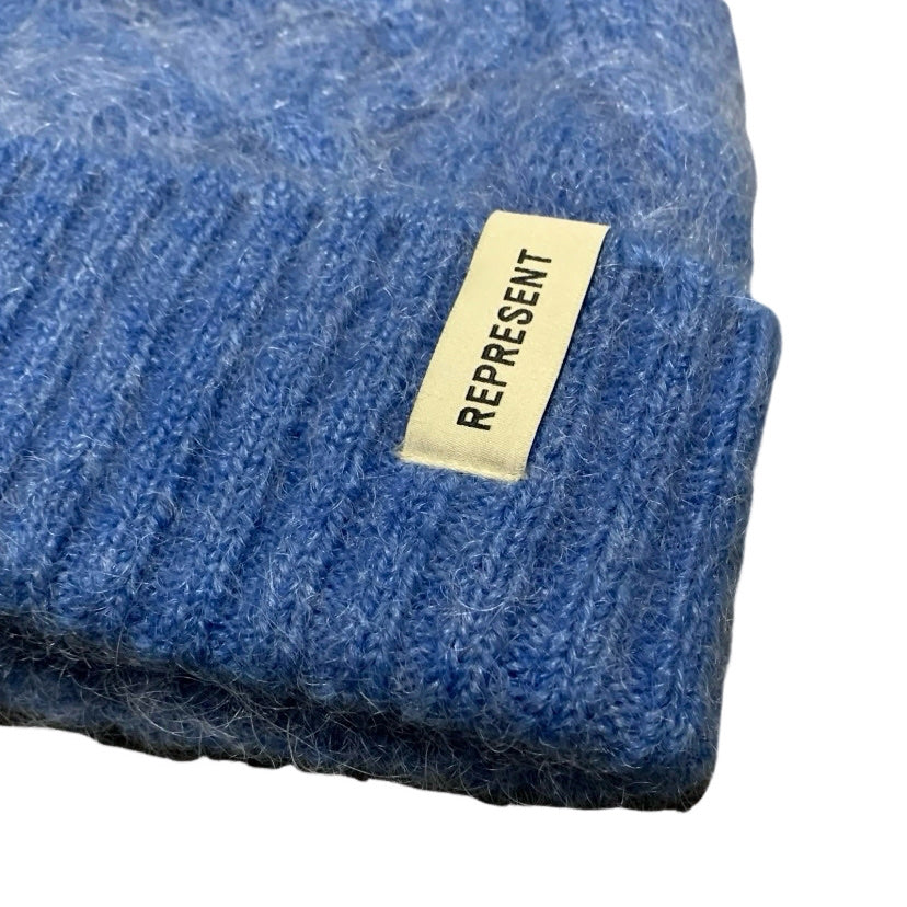 Represent Beanie Electric Blue Cable Knit Beanie Hat