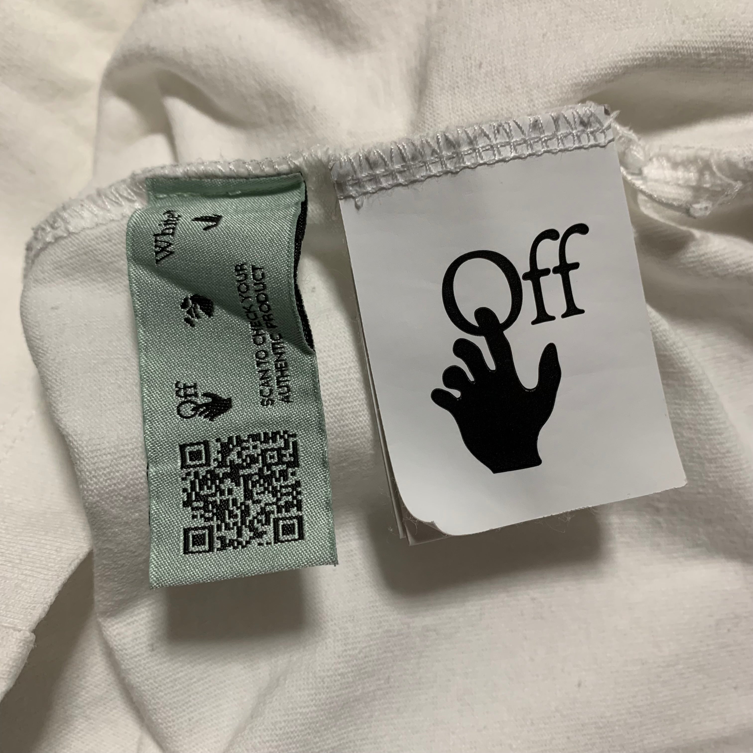 Off White Small Stencil Arrows White Tee Virgil Abloh