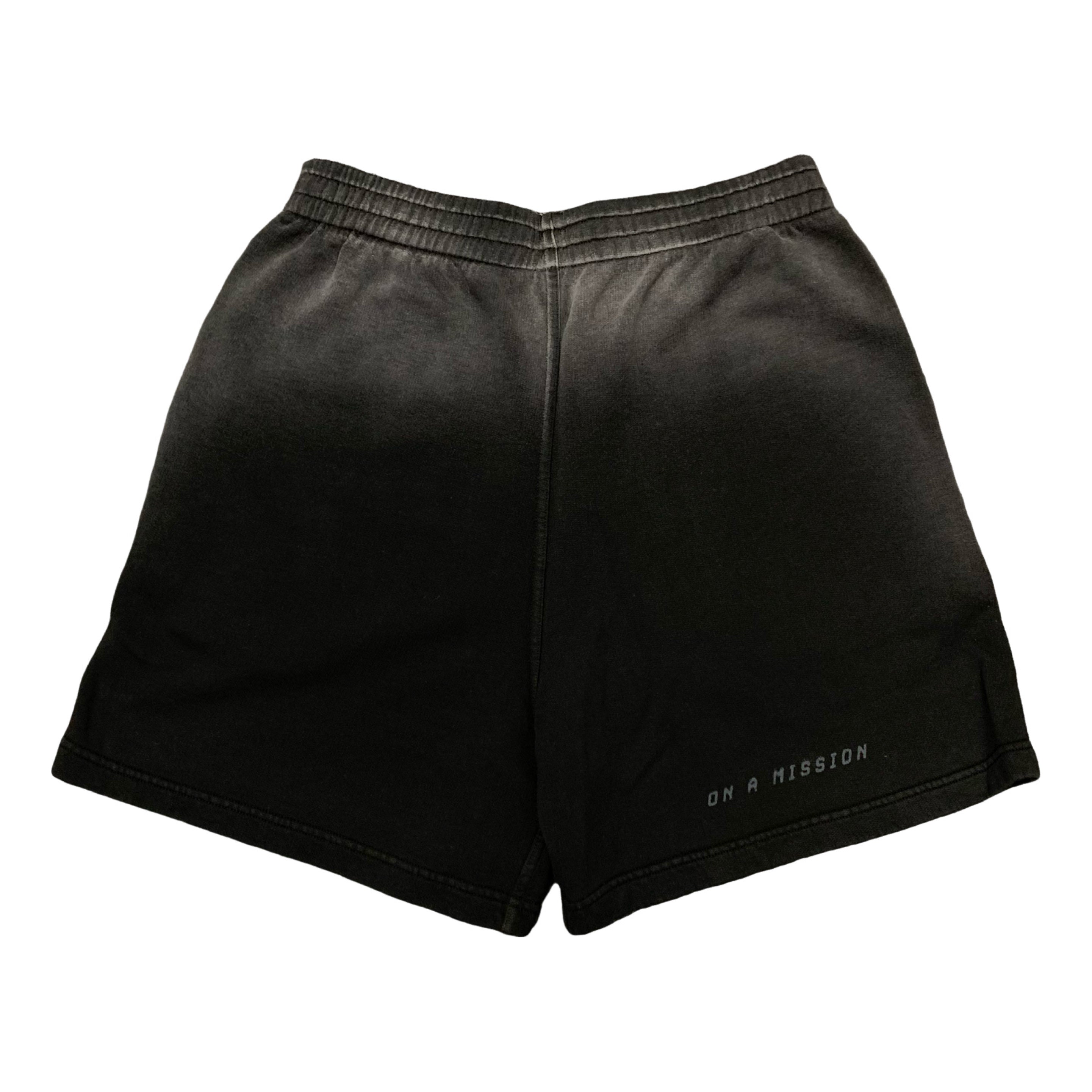 Represent Medium Shorts 247 Motion Aged Black Shorts Bottoms