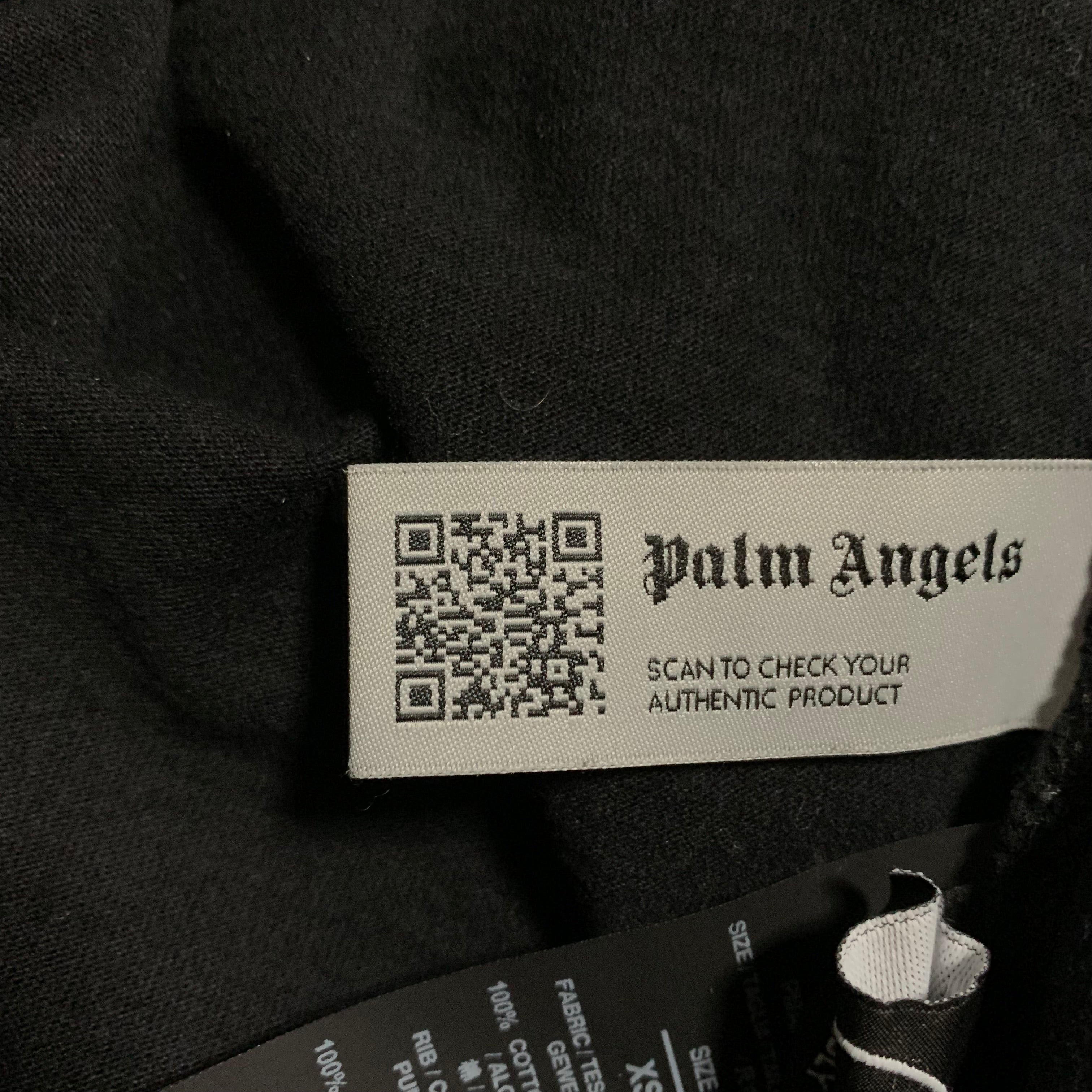 Palm Angels XS Shark Graphic Black Tee