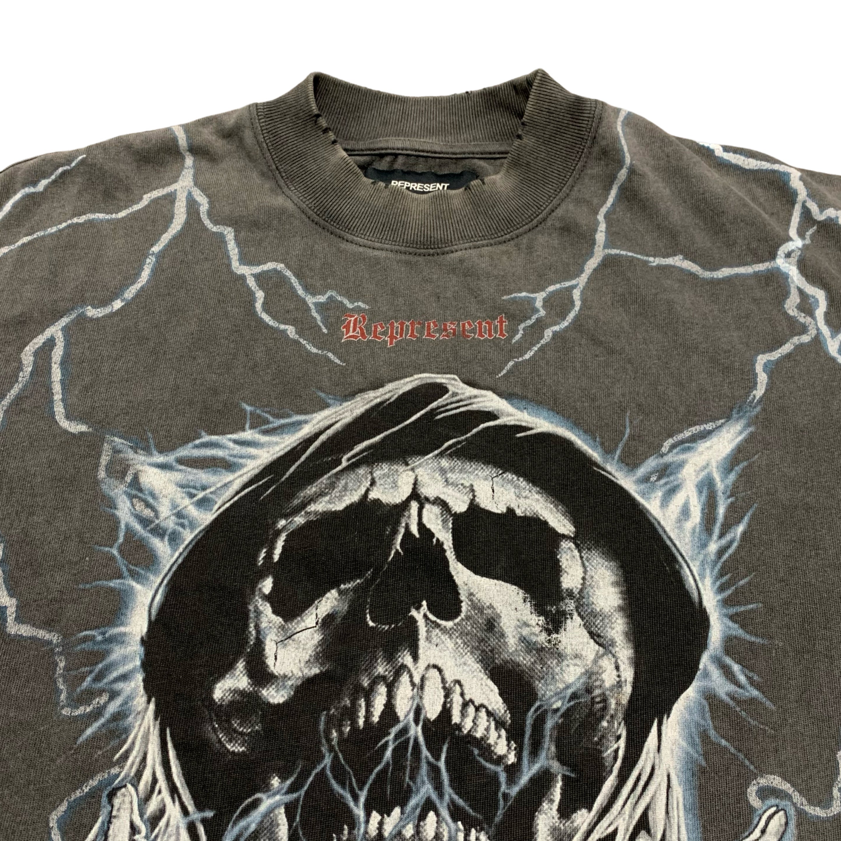 Represent XS Louder Than Hell Vintage Grey Tee