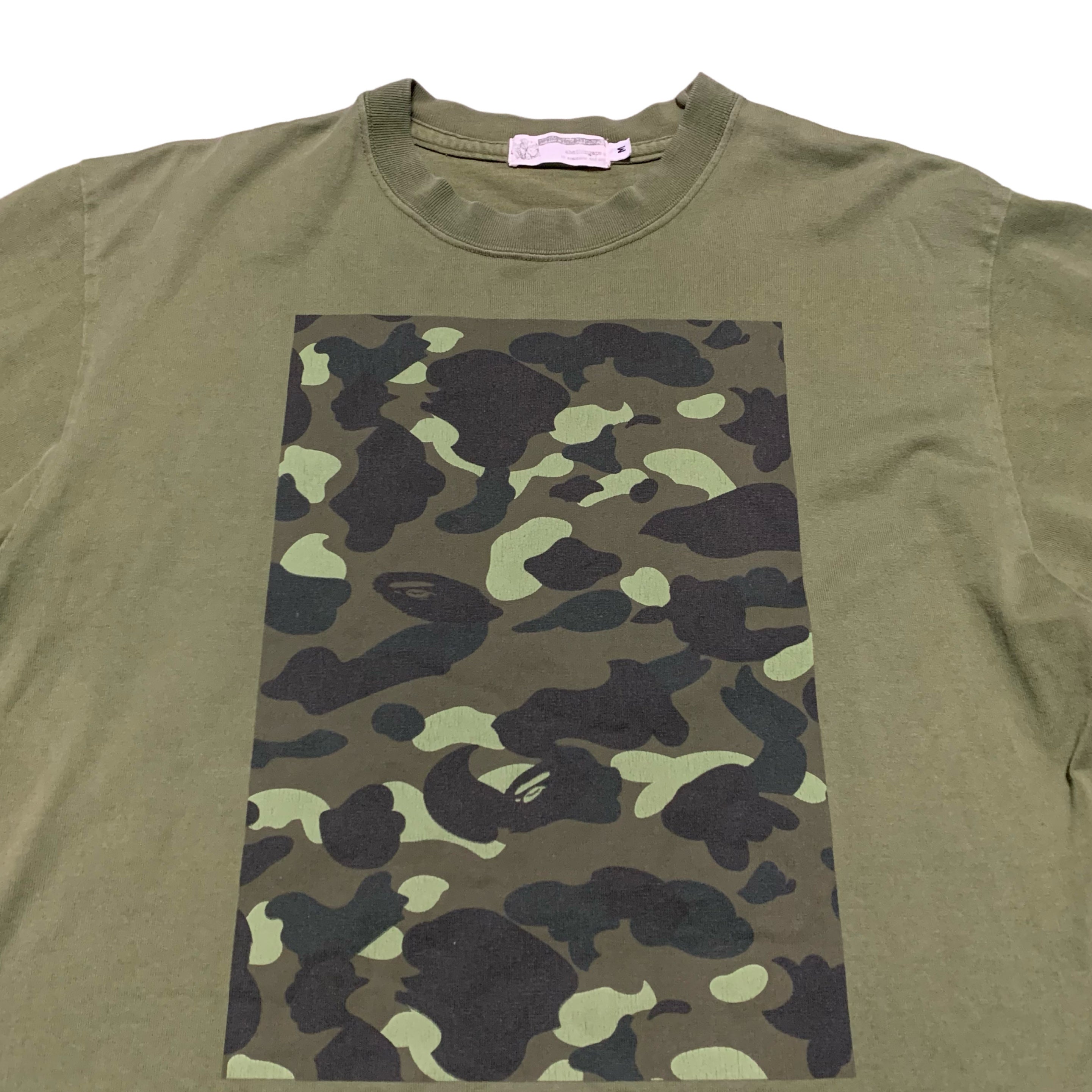 Bape Medium Green Camo Archive Tee A Bathing Ape
